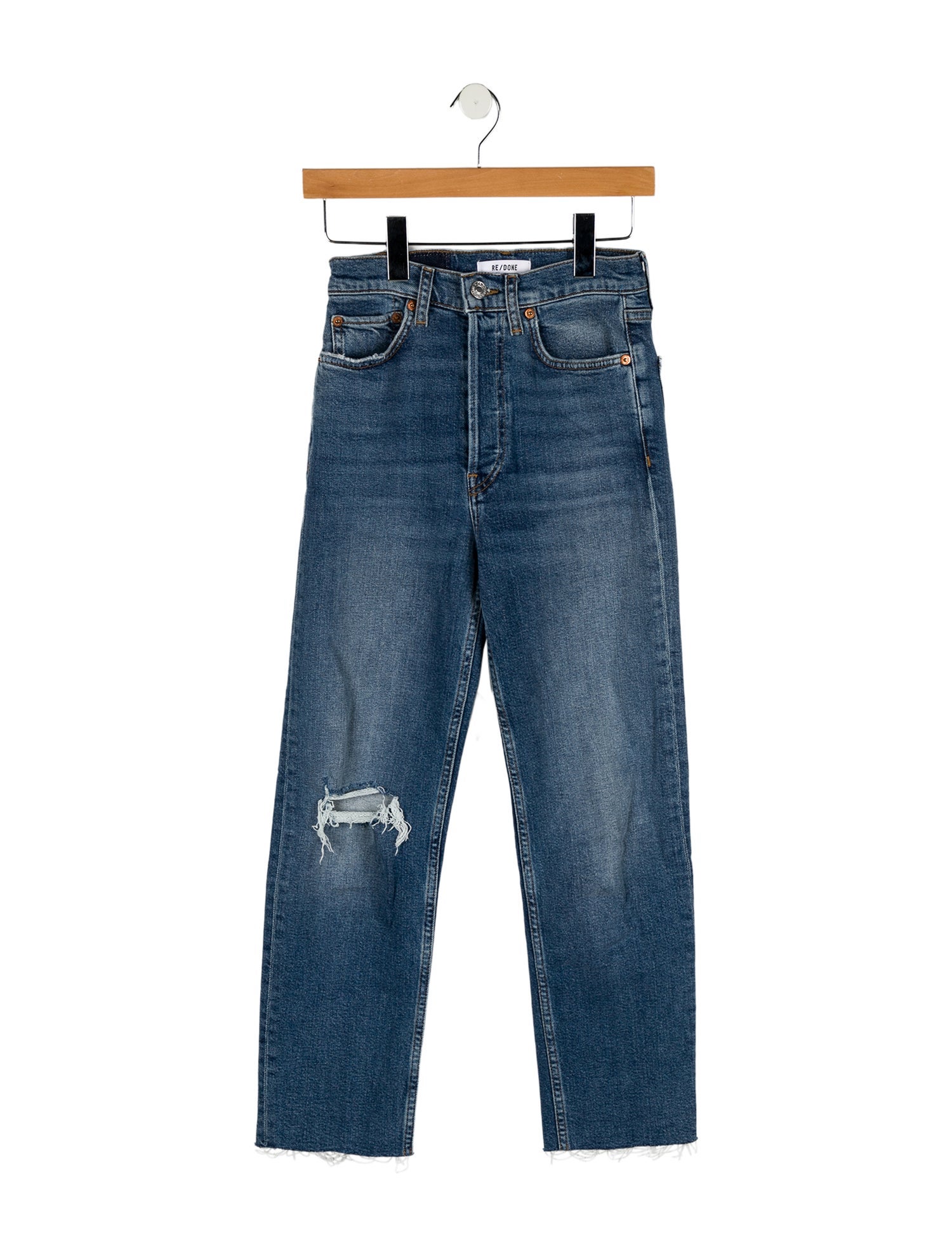 RE/DONE Mid-Rise Straight Leg Jeans