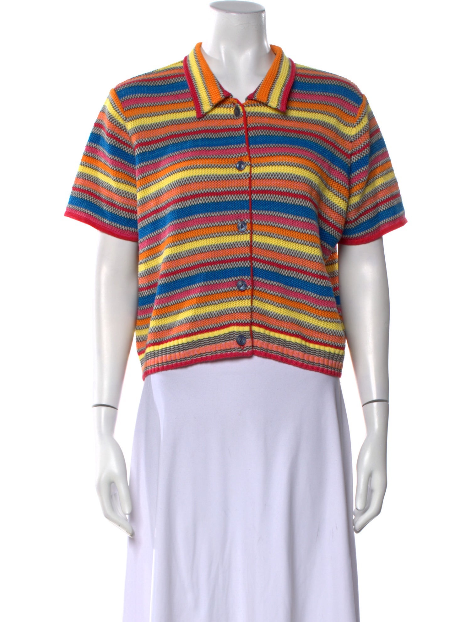 RE/DONE Linen Striped Sweater