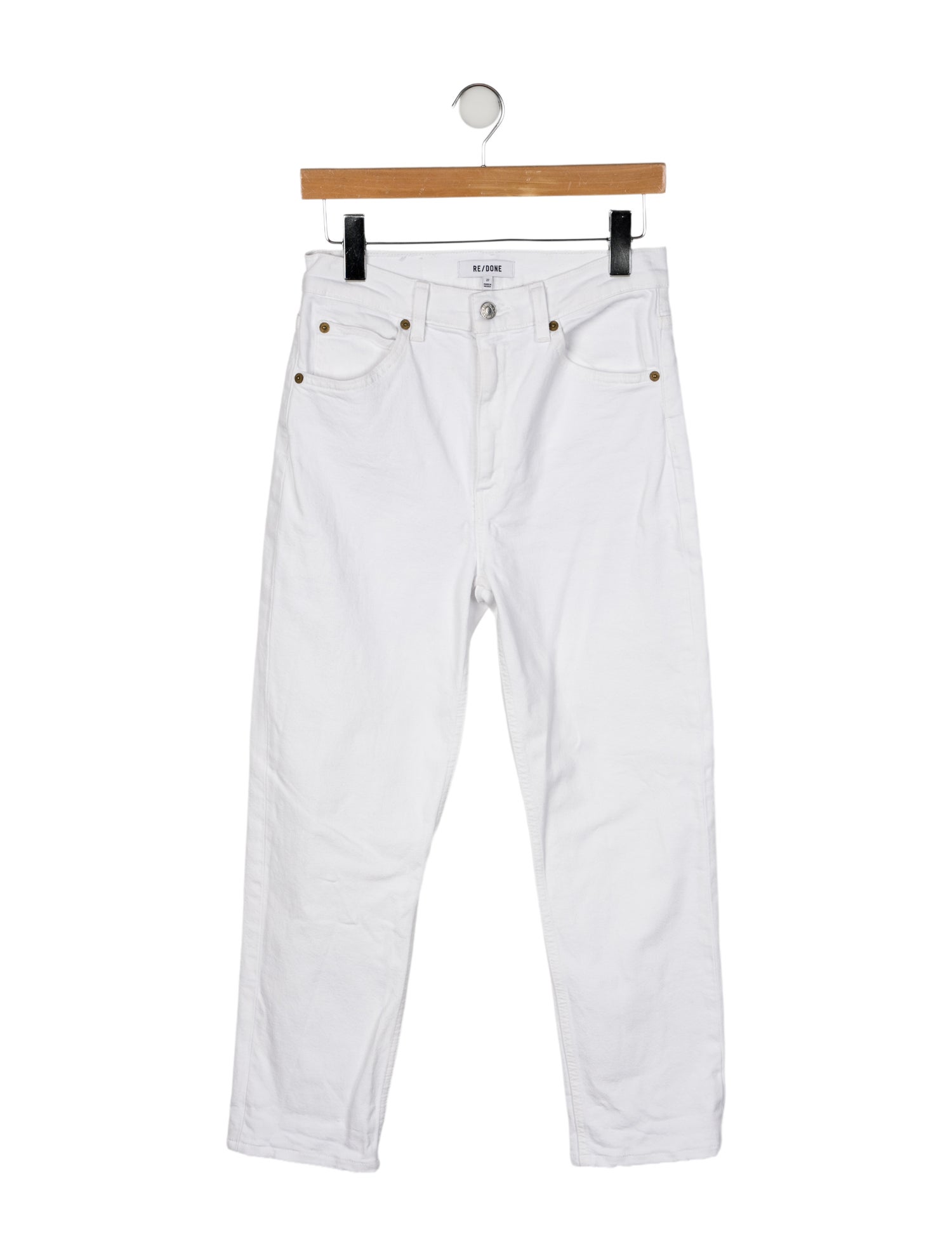 RE/DONE High-Rise Straight Leg Jeans