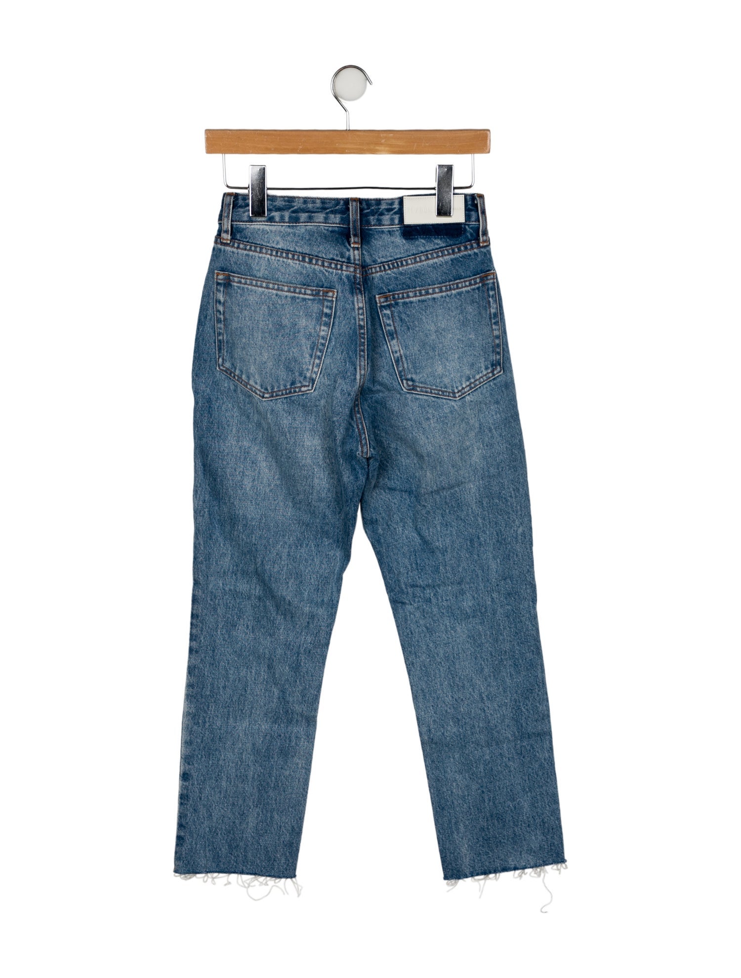RE/DONE High-Rise Straight Leg Jeans