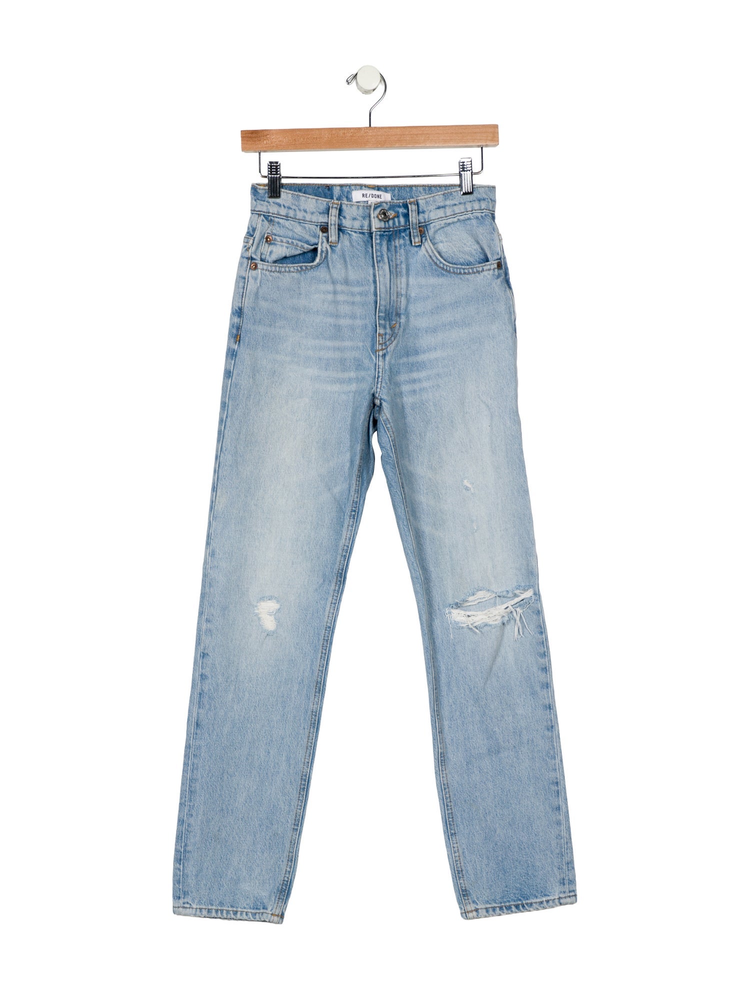 RE/DONE Mid-Rise Straight Leg Jeans