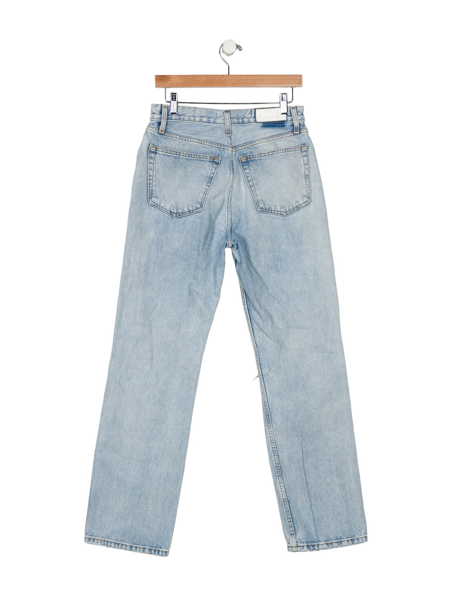RE/DONE High-Rise Straight Leg Jeans