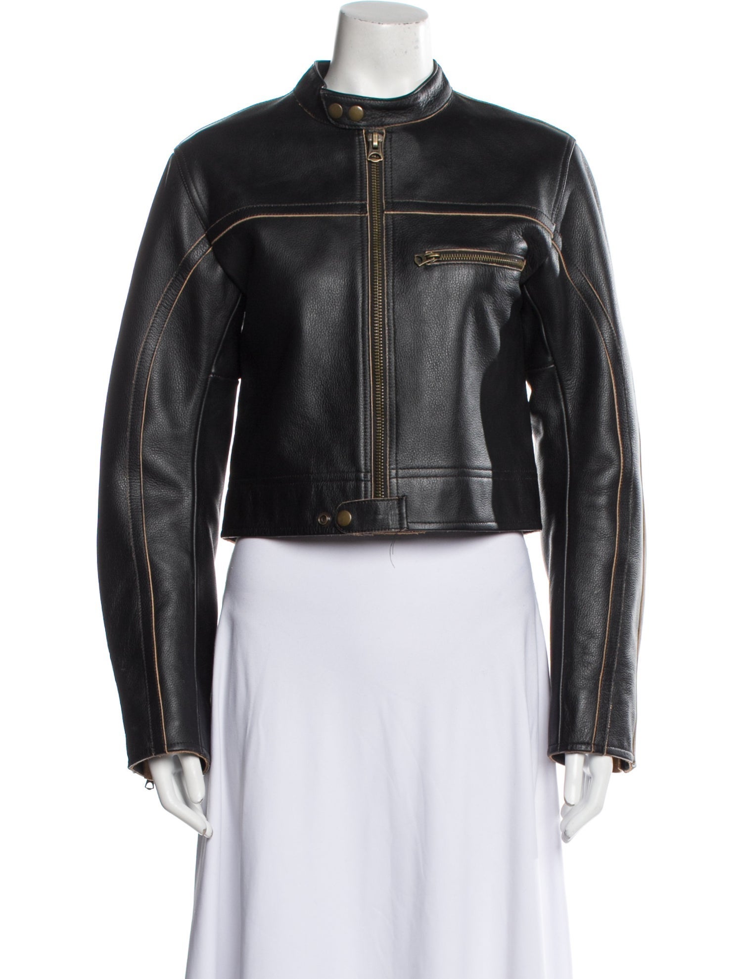 RE/DONE Leather Biker Jacket