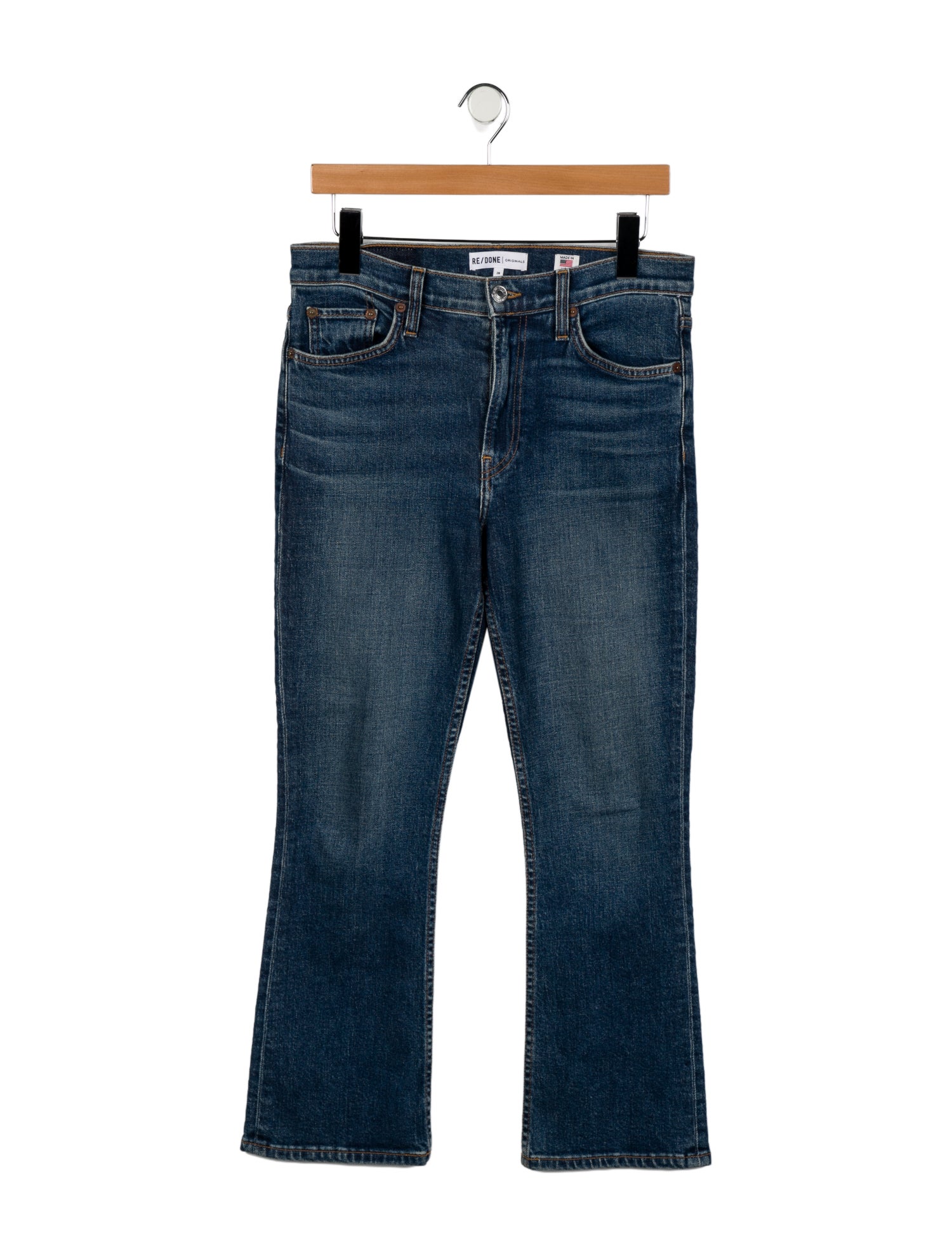 RE/DONE Mid-Rise Straight Leg Jeans