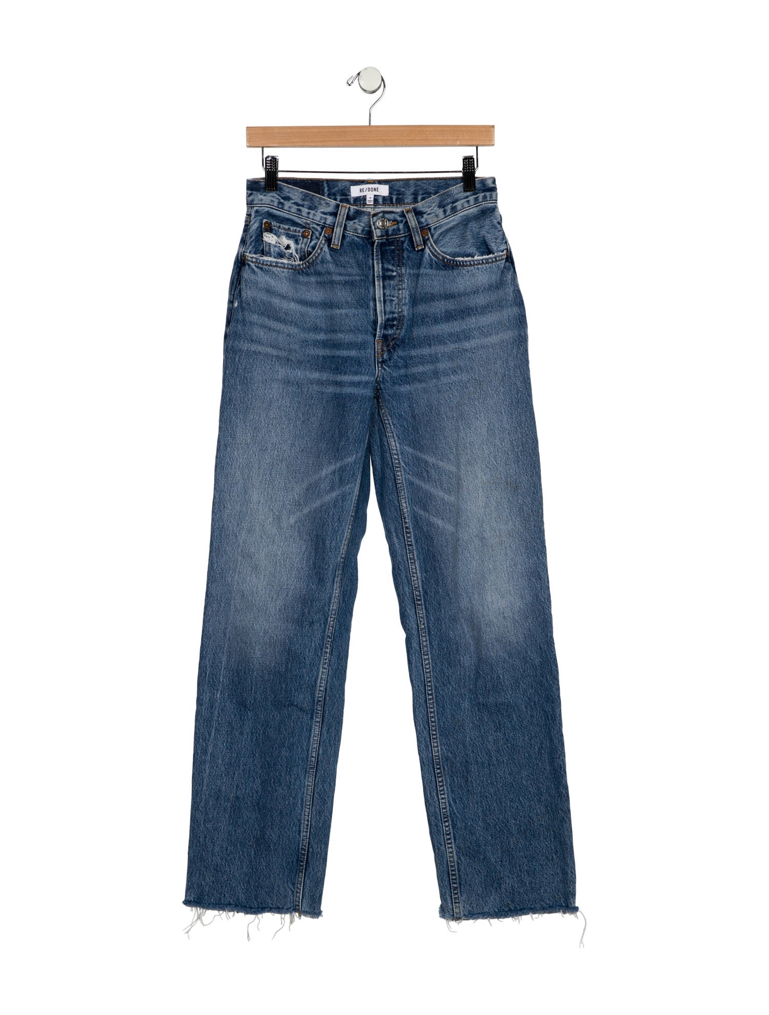 RE/DONE Mid-Rise Straight Leg Jeans