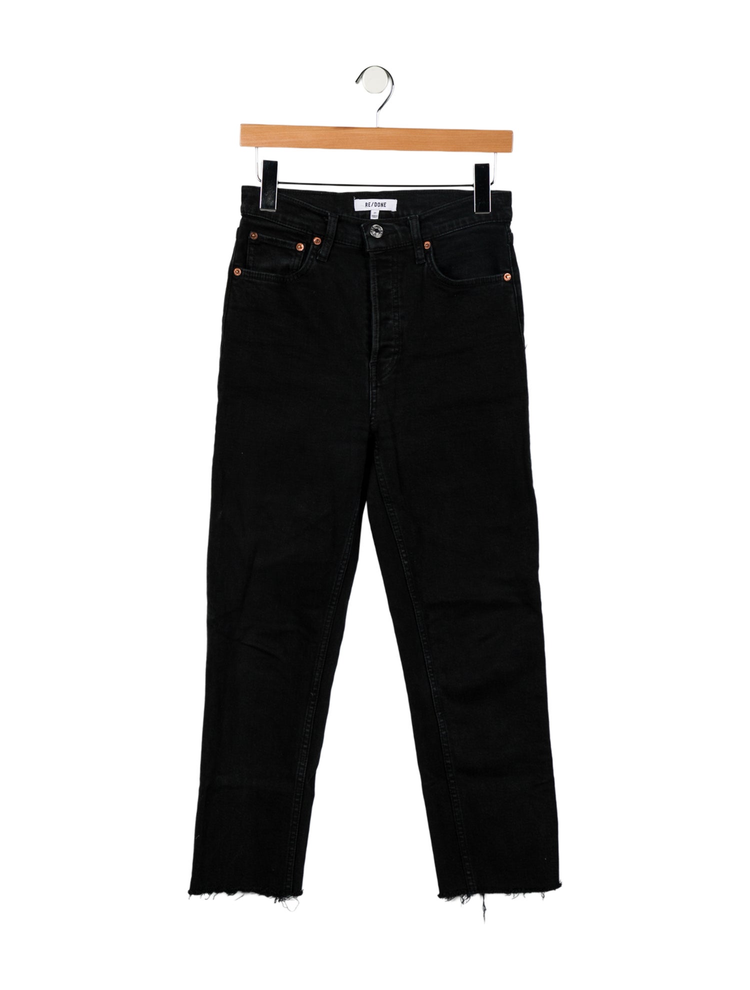 RE/DONE High-Rise Straight Leg Jeans