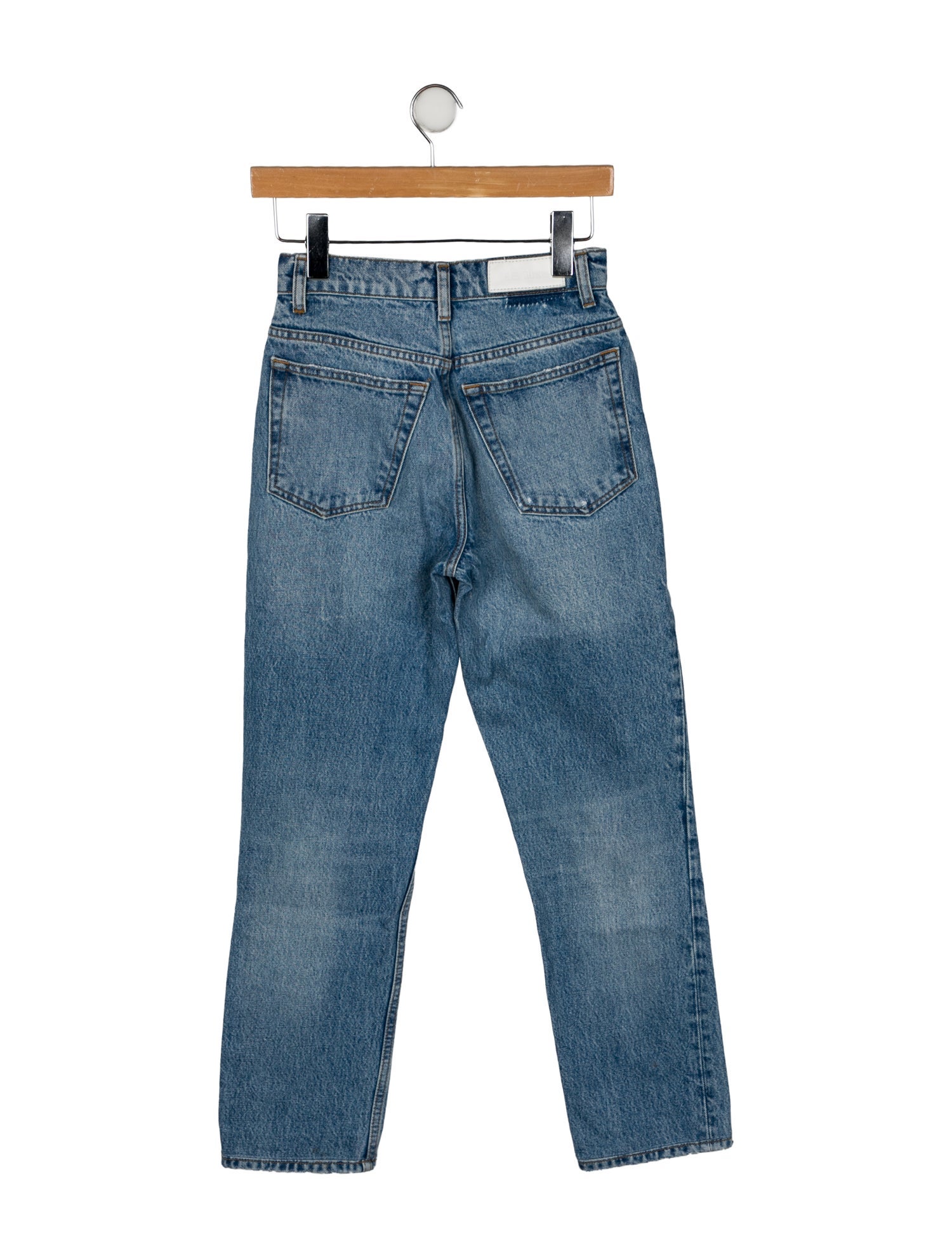 RE/DONE Mid-Rise Straight Leg Jeans