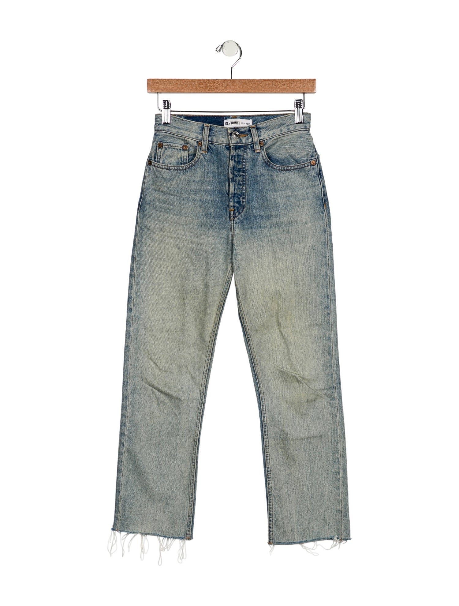RE/DONE Mid-Rise Straight Leg Jeans