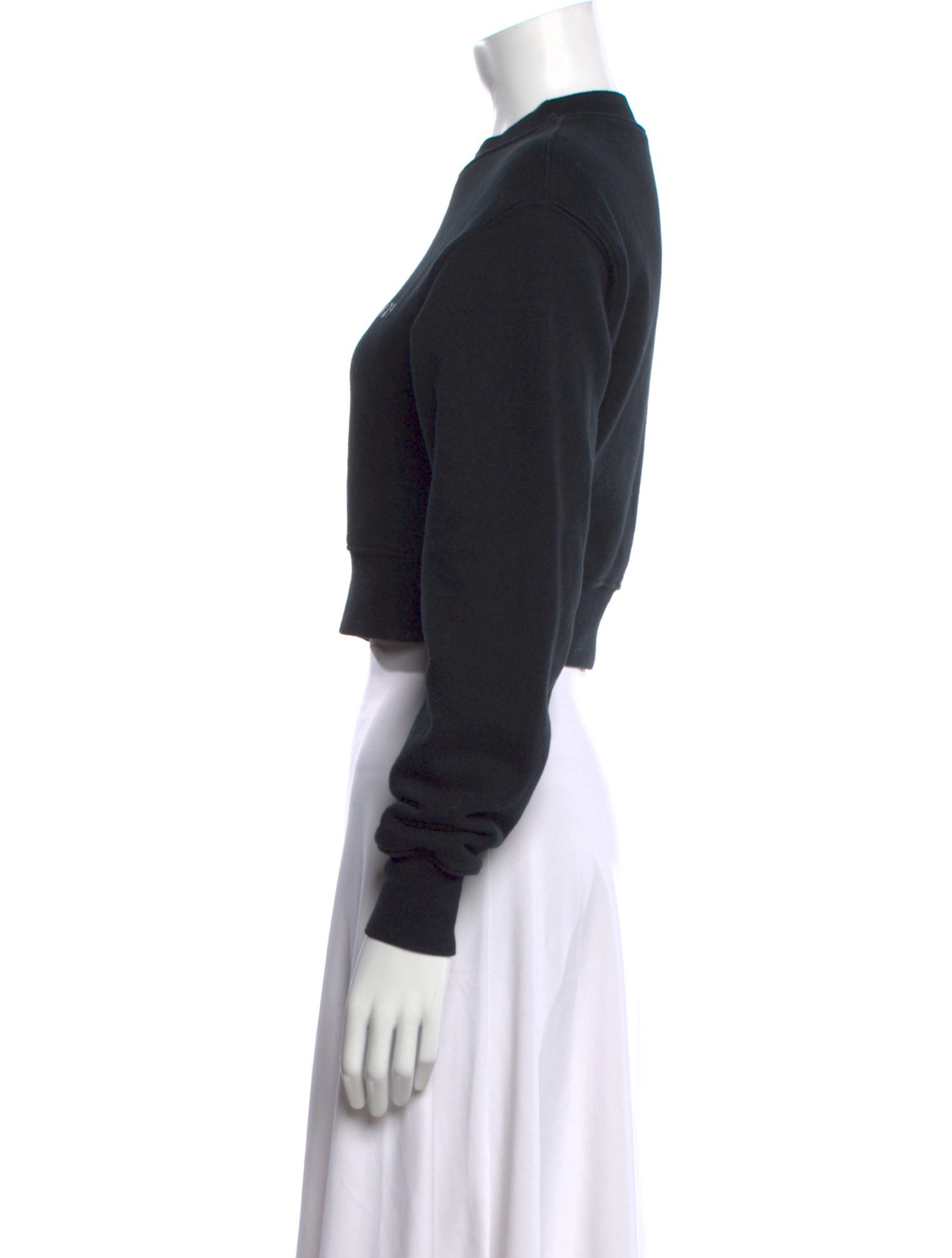 RE/DONE Graphic Print Crew Neck Crop Top