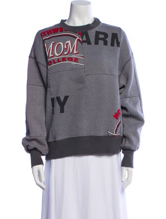 RE/DONE Graphic Print Crew Neck Sweatshirt