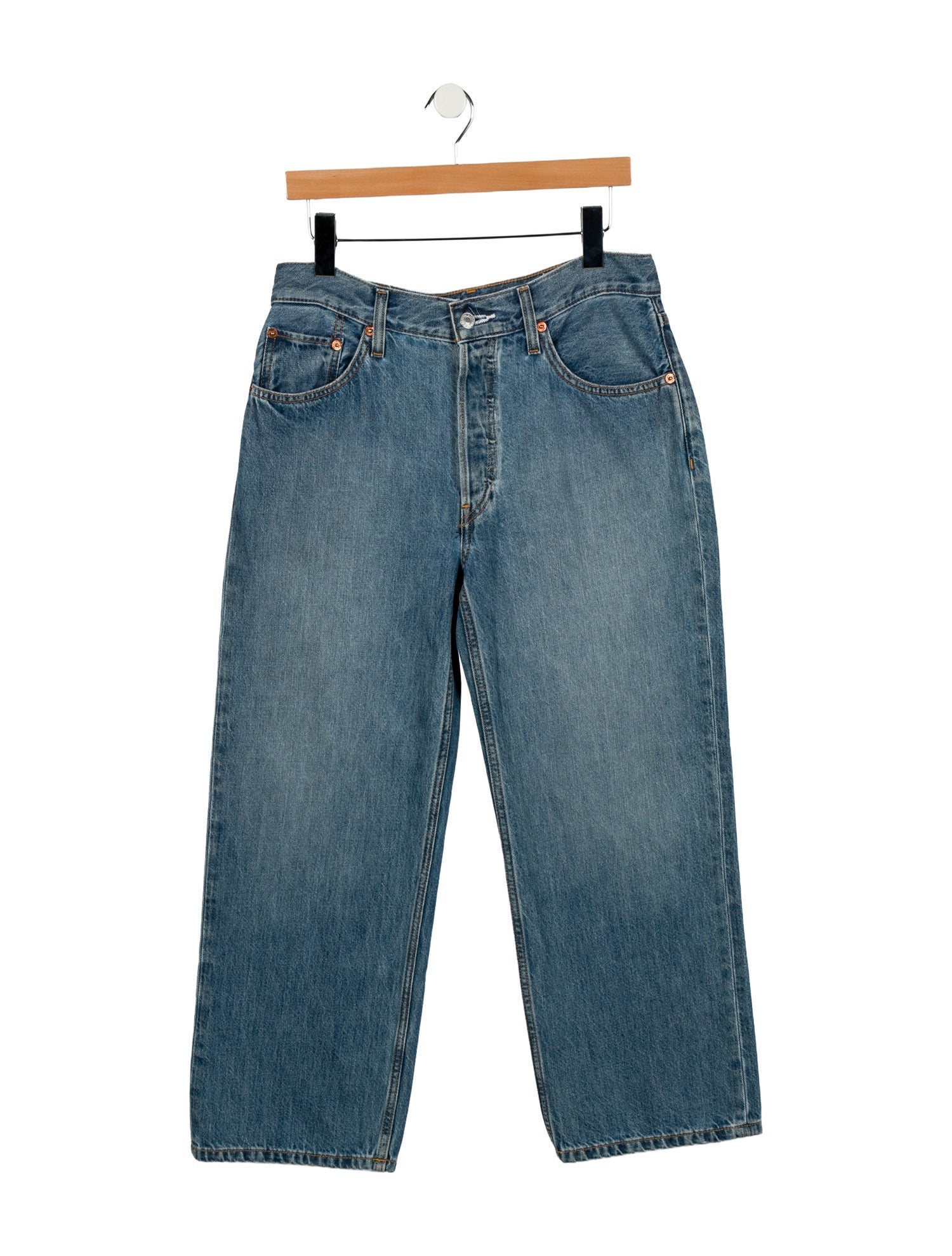 RE/DONE High-Rise Wide Leg Jeans w/ Tags