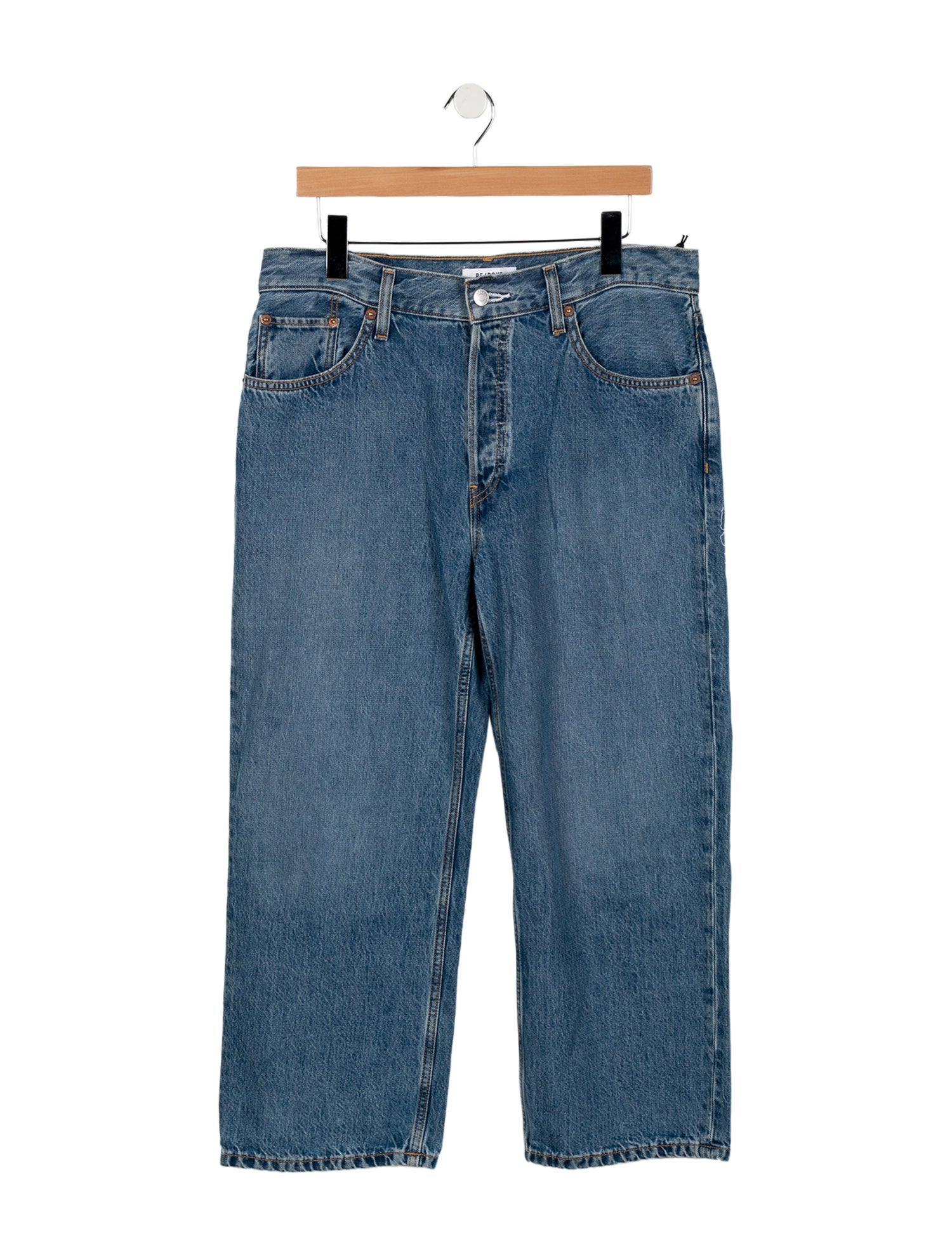 RE/DONE High-Rise Wide Leg Jeans w/ Tags