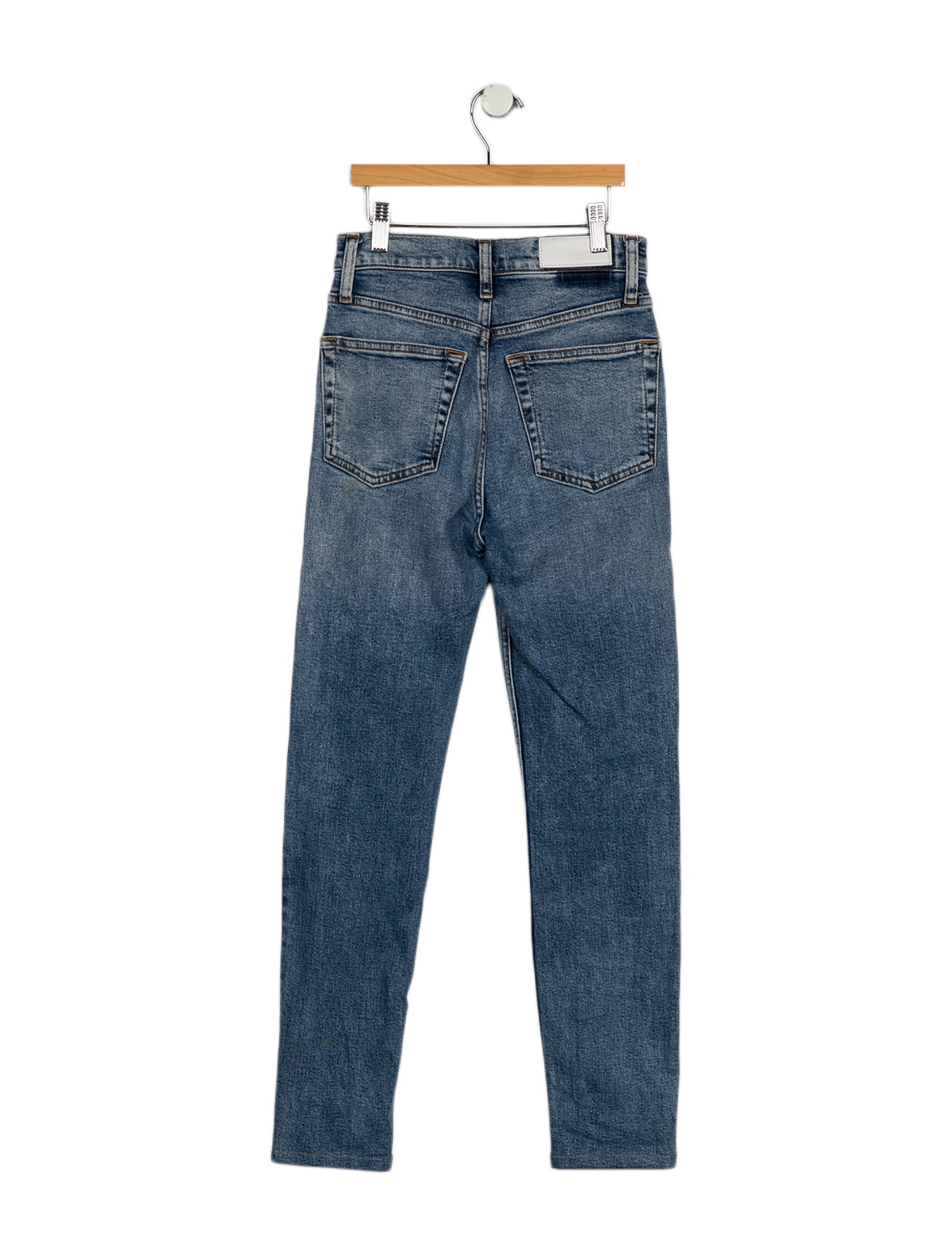 RE/DONE High-Rise Straight Leg Jeans