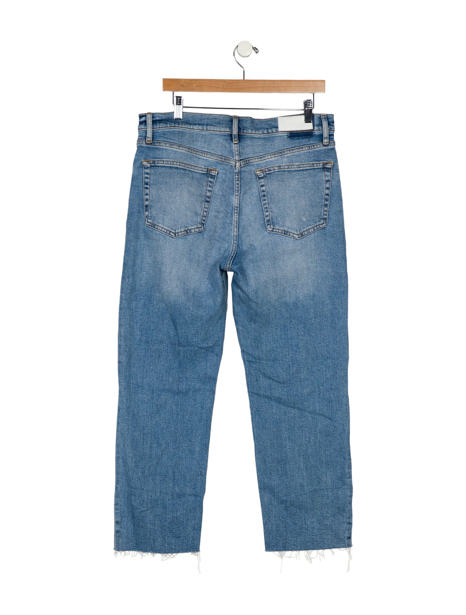 RE/DONE High-Rise Straight Leg Jeans