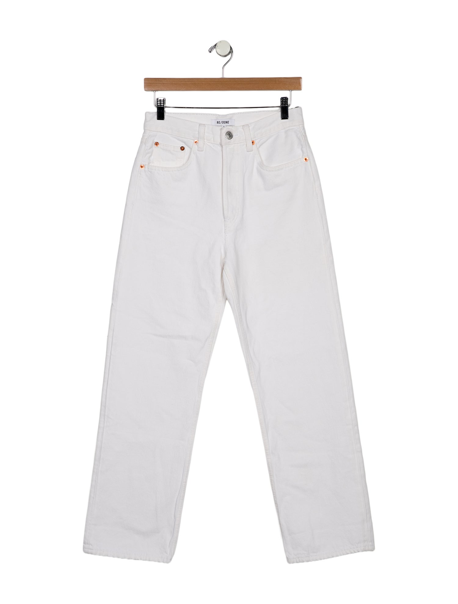 RE/DONE High-Rise Straight Leg Jeans