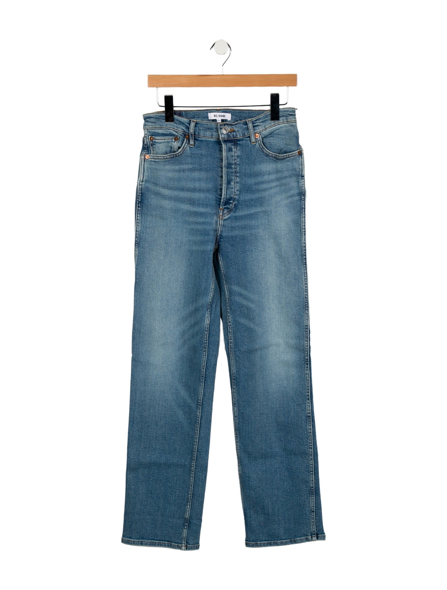 RE/DONE High-Rise Straight Leg Jeans w/ Tags