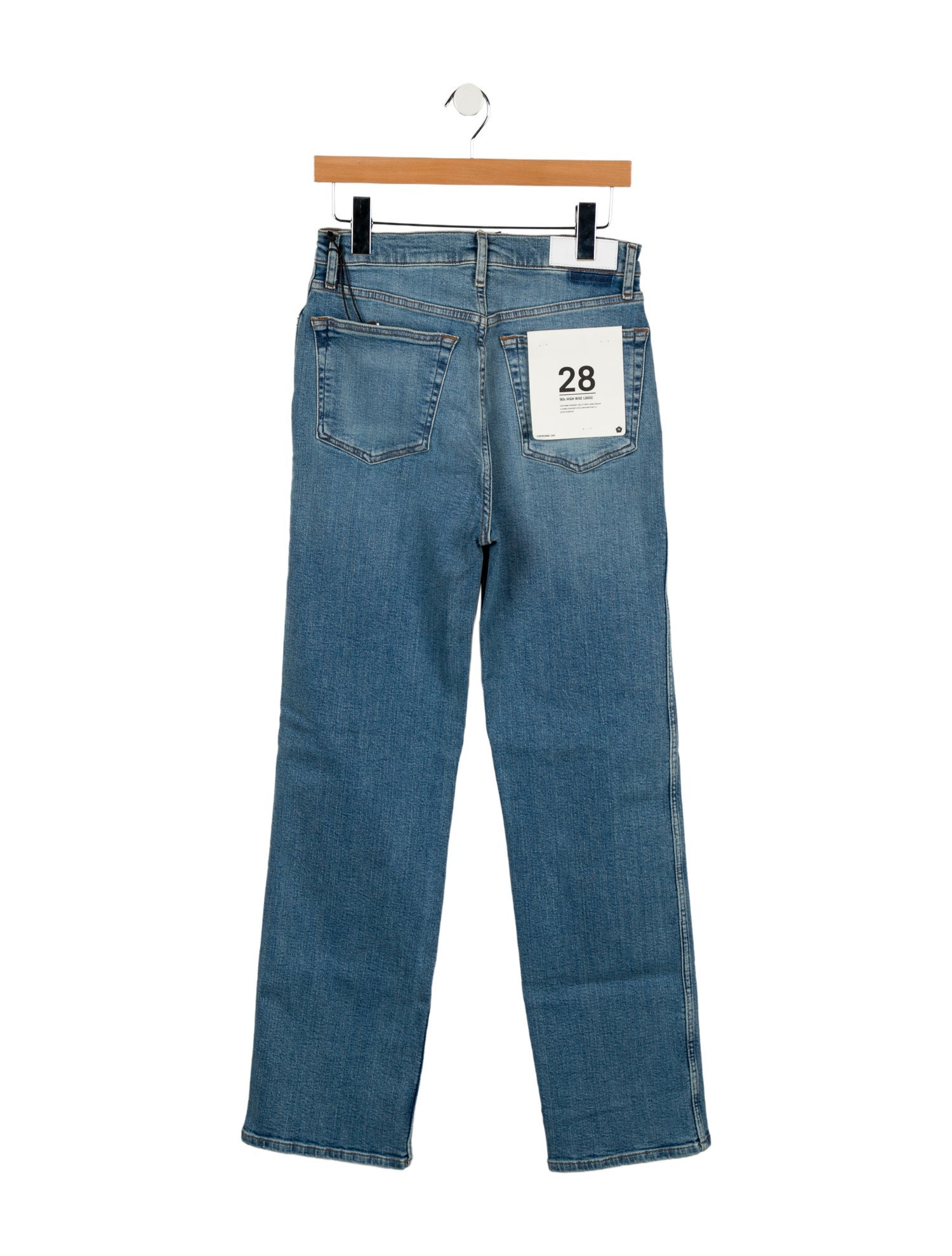 RE/DONE High-Rise Straight Leg Jeans w/ Tags