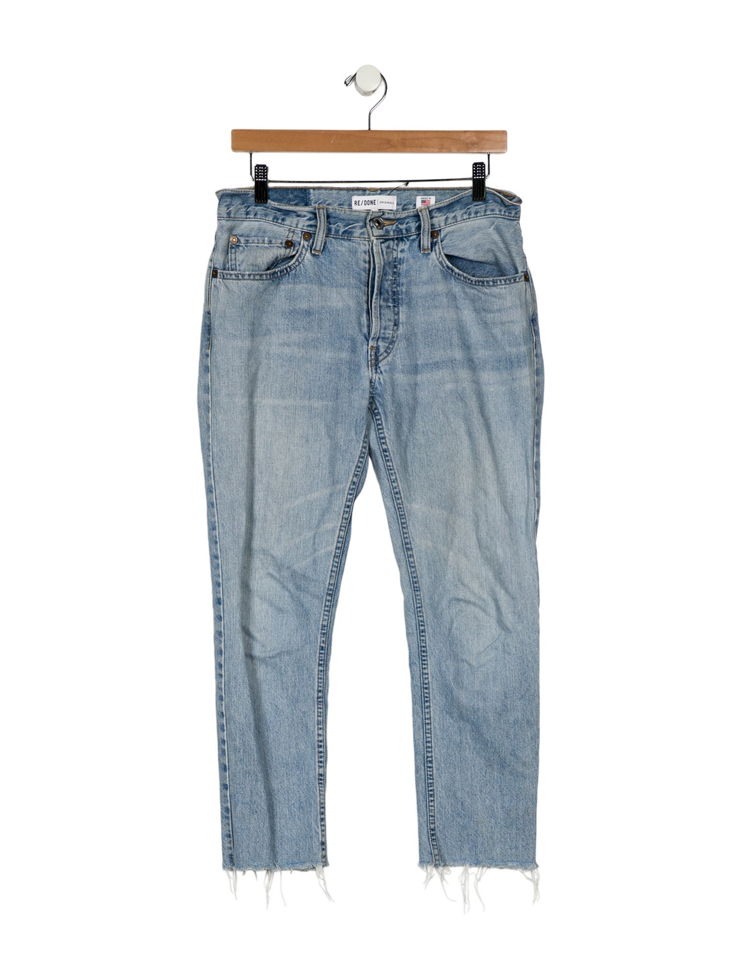 RE/DONE Mid-Rise Straight Leg Jeans