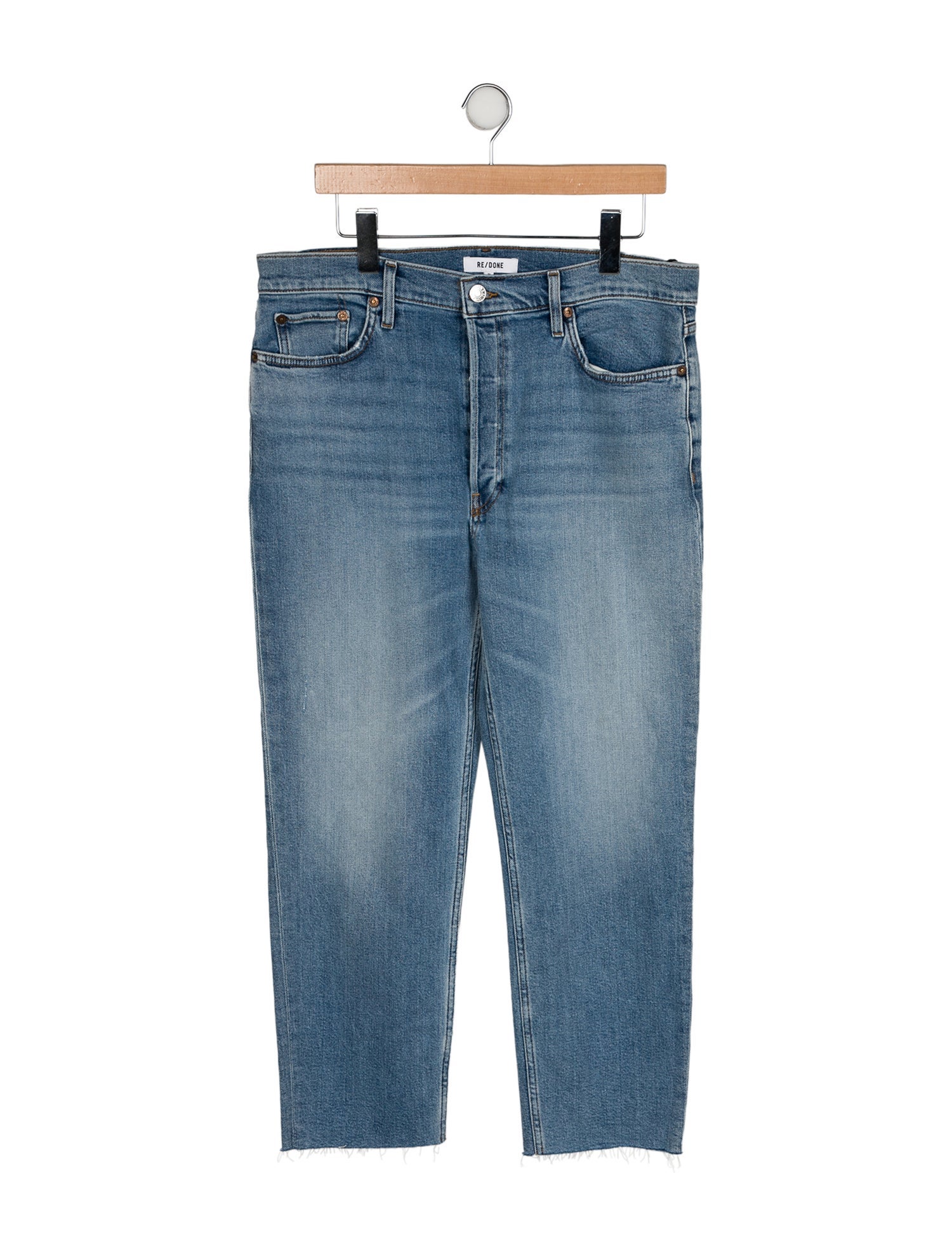 RE/DONE High-Rise Straight Leg Jeans w/ Tags