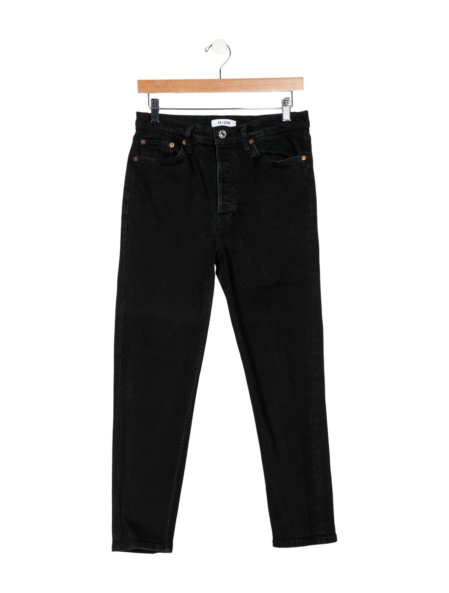 RE/DONE High-Rise Straight Leg Jeans
