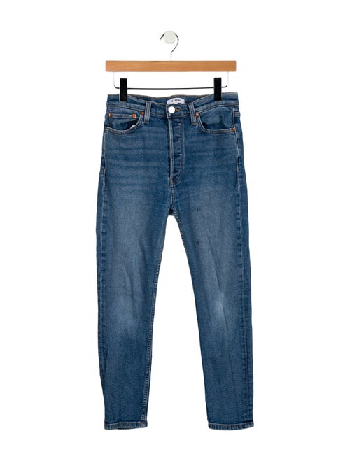 RE/DONE High-Rise Straight Leg Jeans