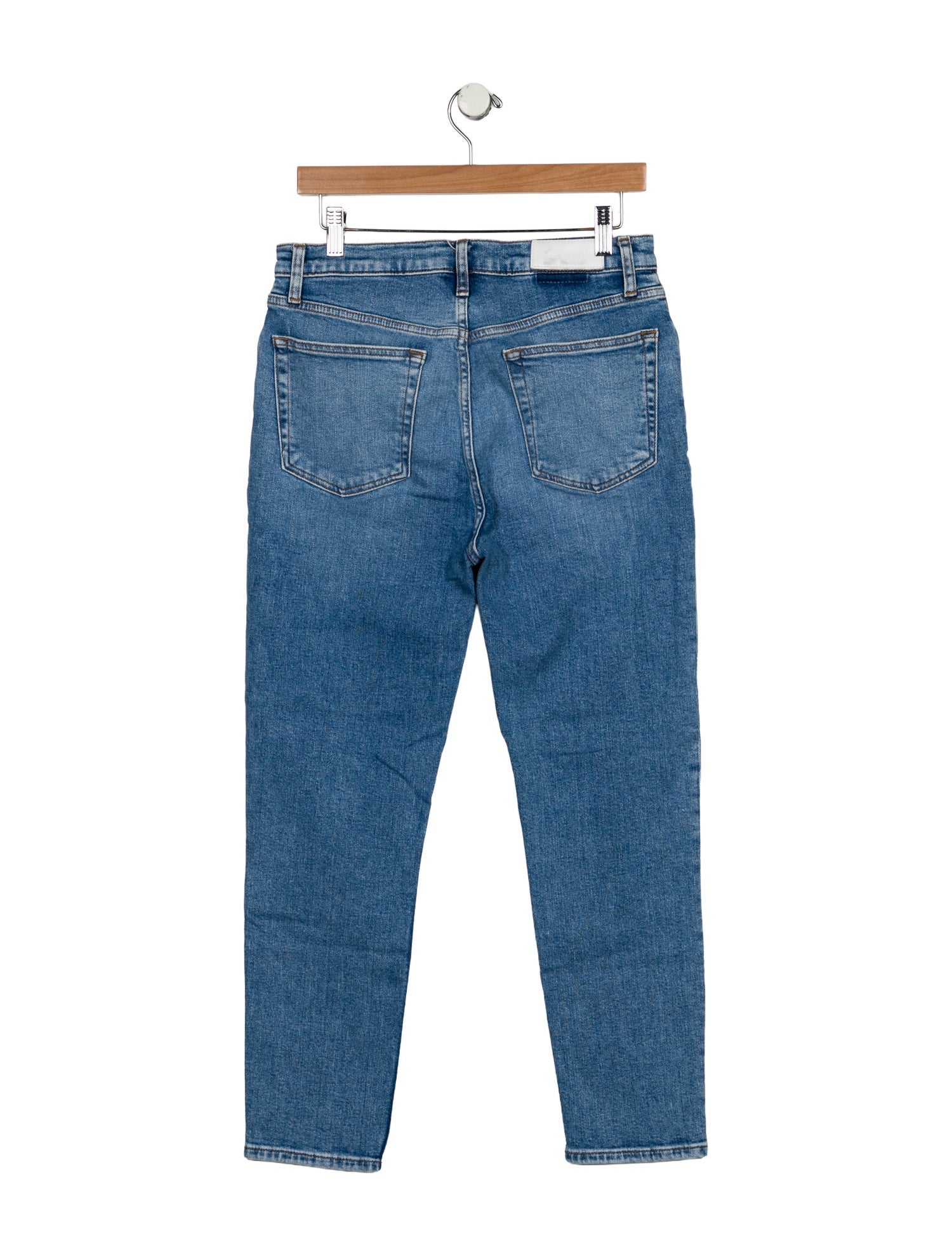 RE/DONE High-Rise Straight Leg Jeans