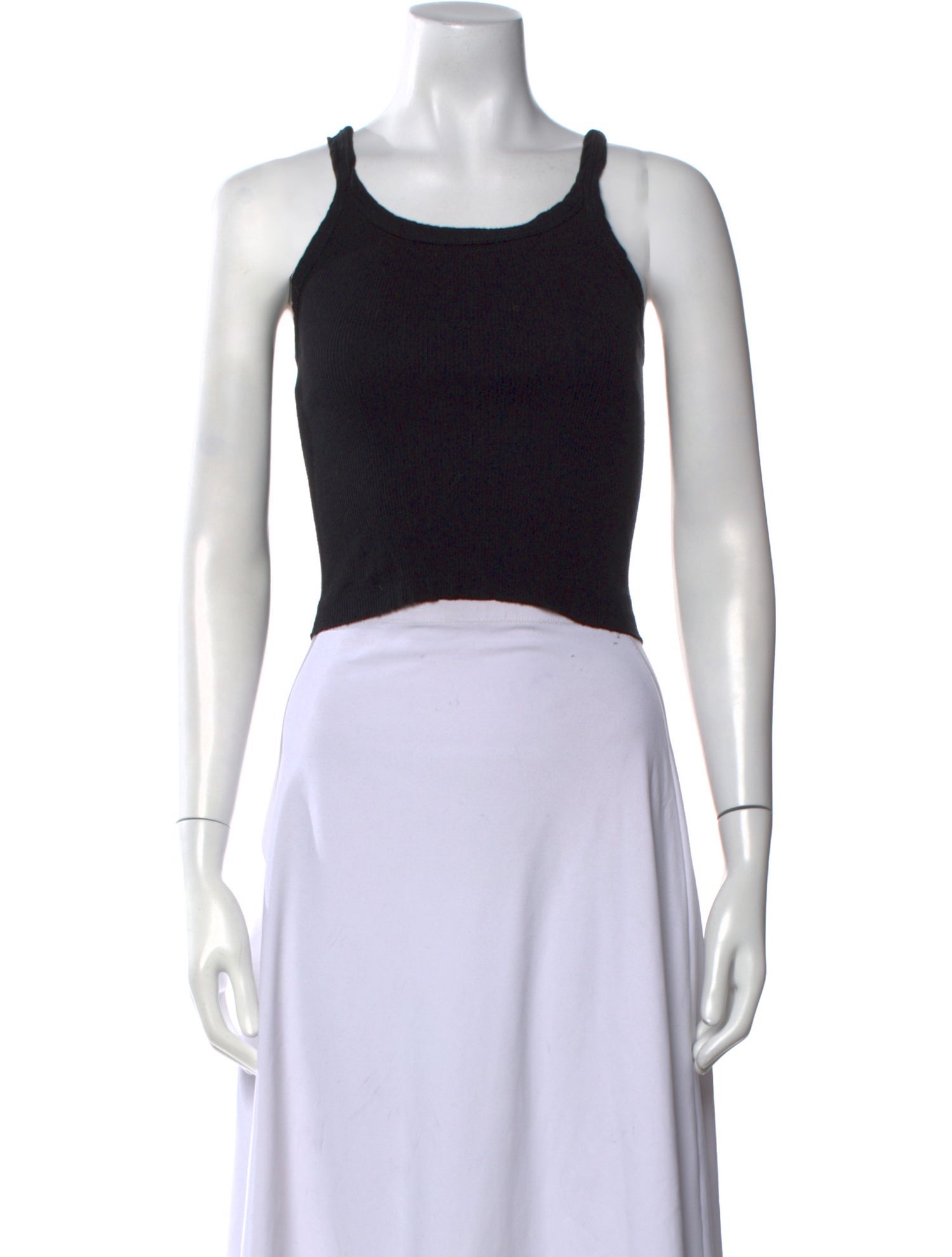 RE/DONE Scoop Neck Sleeveless Crop Top