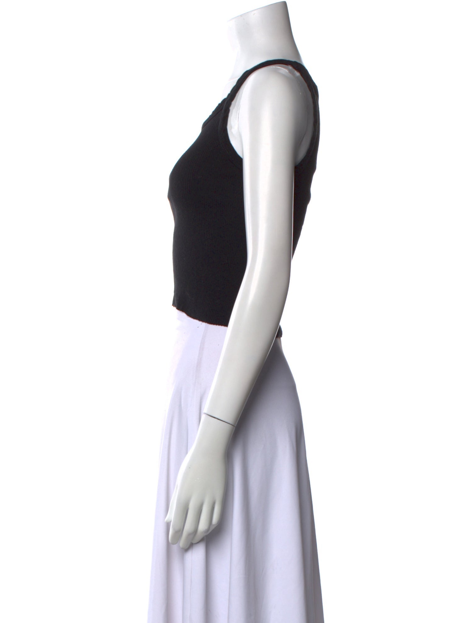RE/DONE Scoop Neck Sleeveless Crop Top
