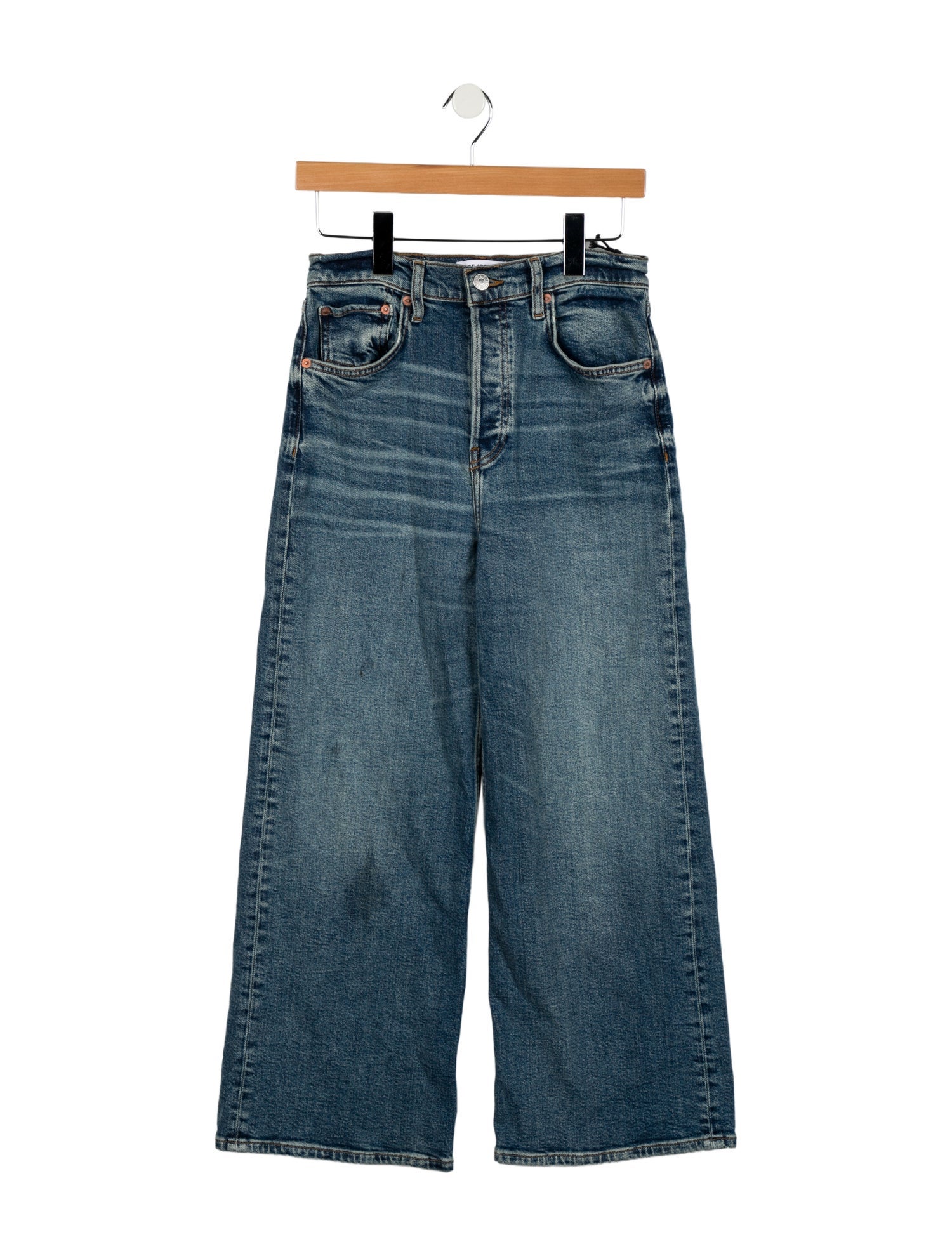 RE/DONE High-Rise Wide Leg Jeans w/ Tags