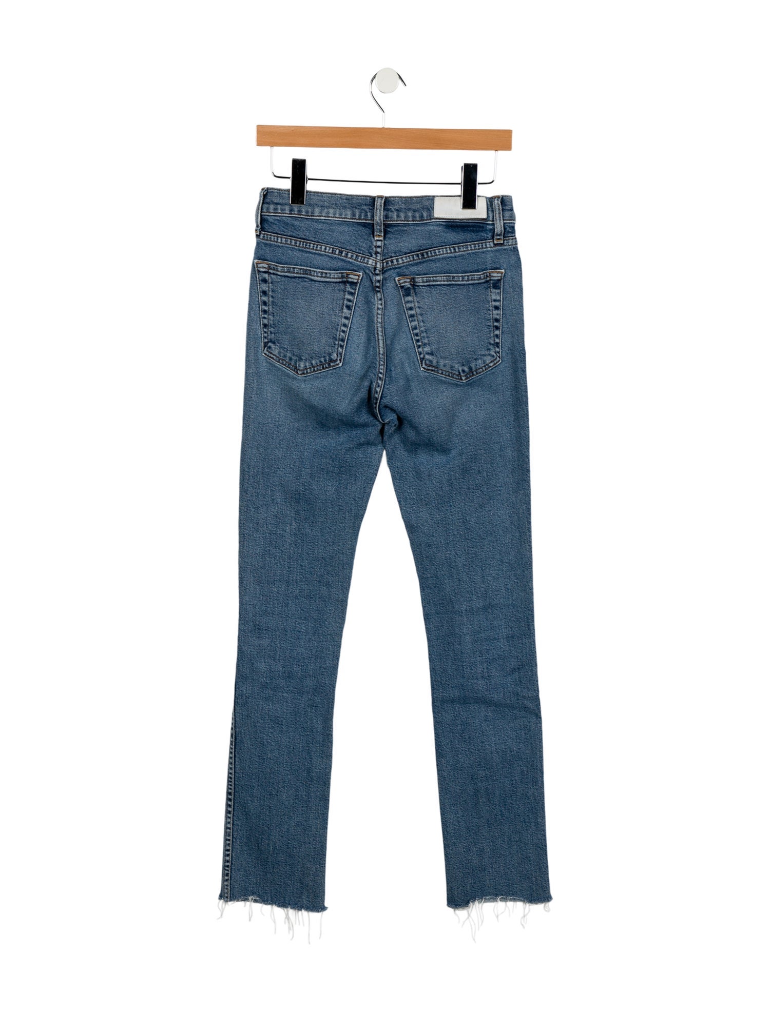RE/DONE High-Rise Straight Leg Jeans
