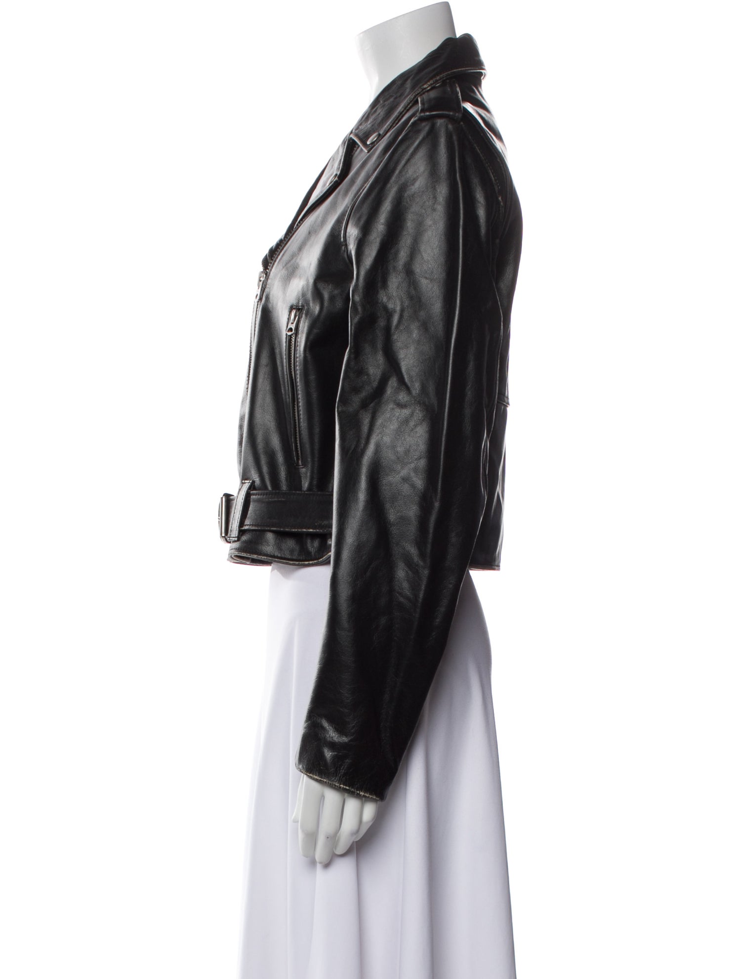 RE/DONE Leather Biker Jacket