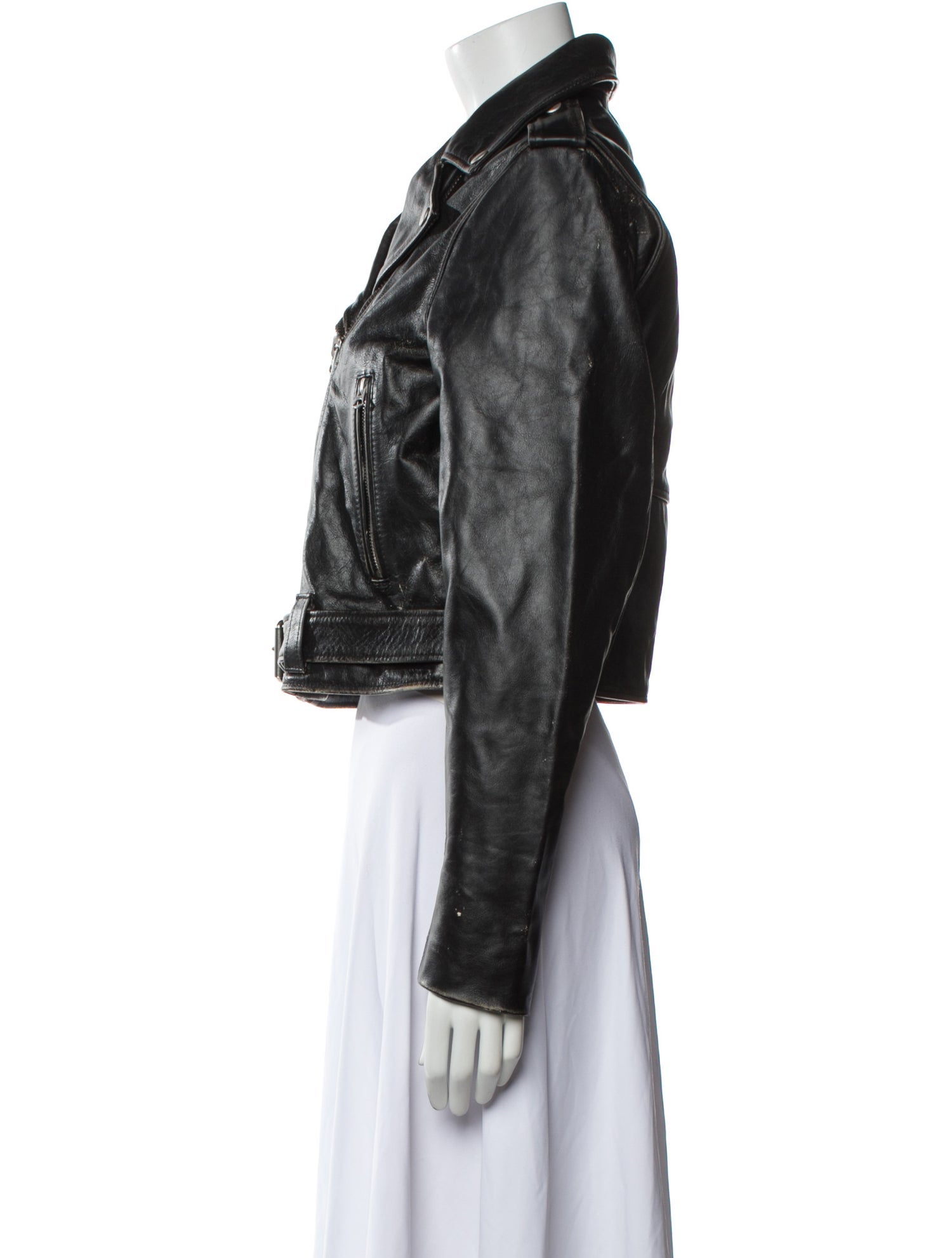 RE/DONE Leather Biker Jacket