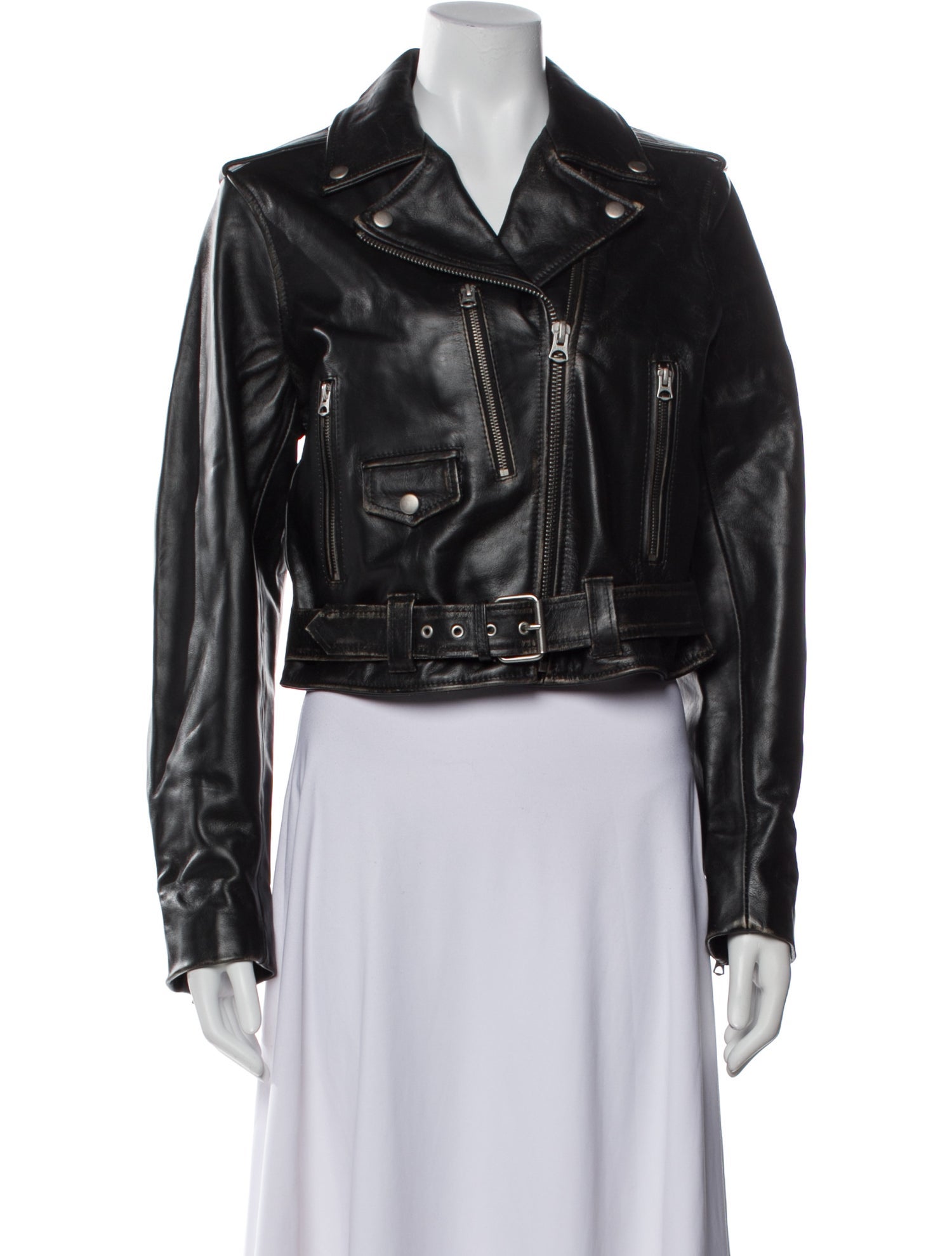 RE/DONE Leather Biker Jacket w/ Tags