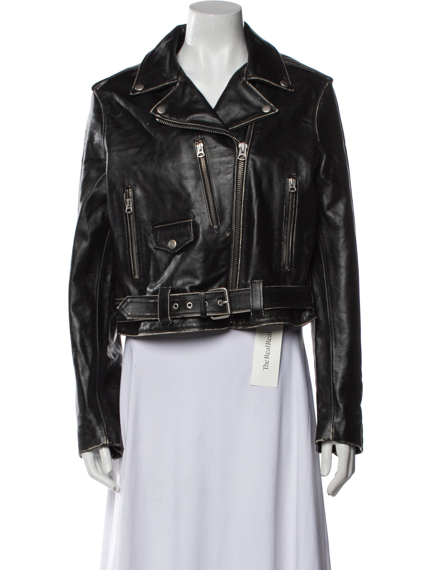 RE/DONE Leather Biker Jacket w/ Tags