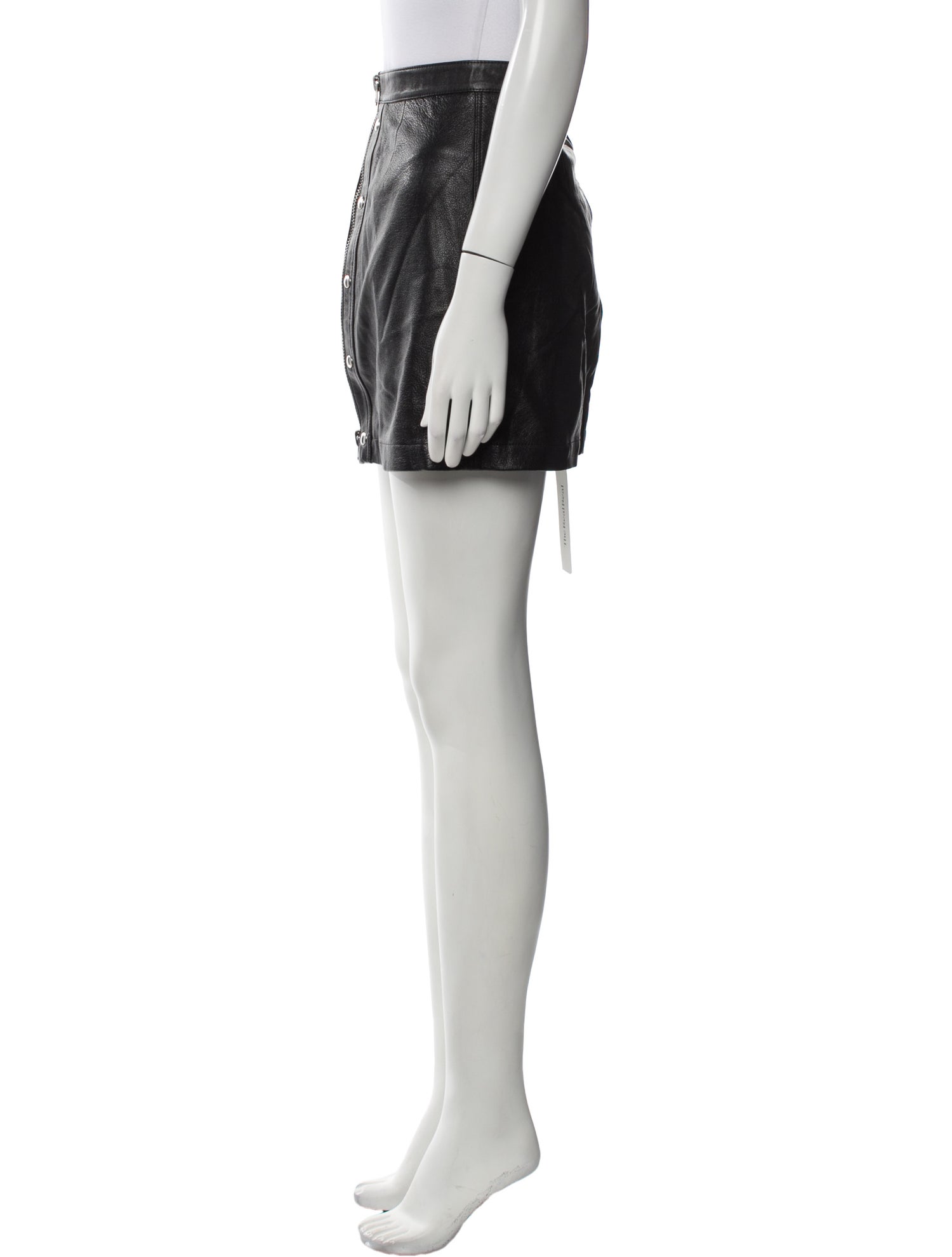 RE/DONE Lamb Leather Mini Skirt w/ Tags