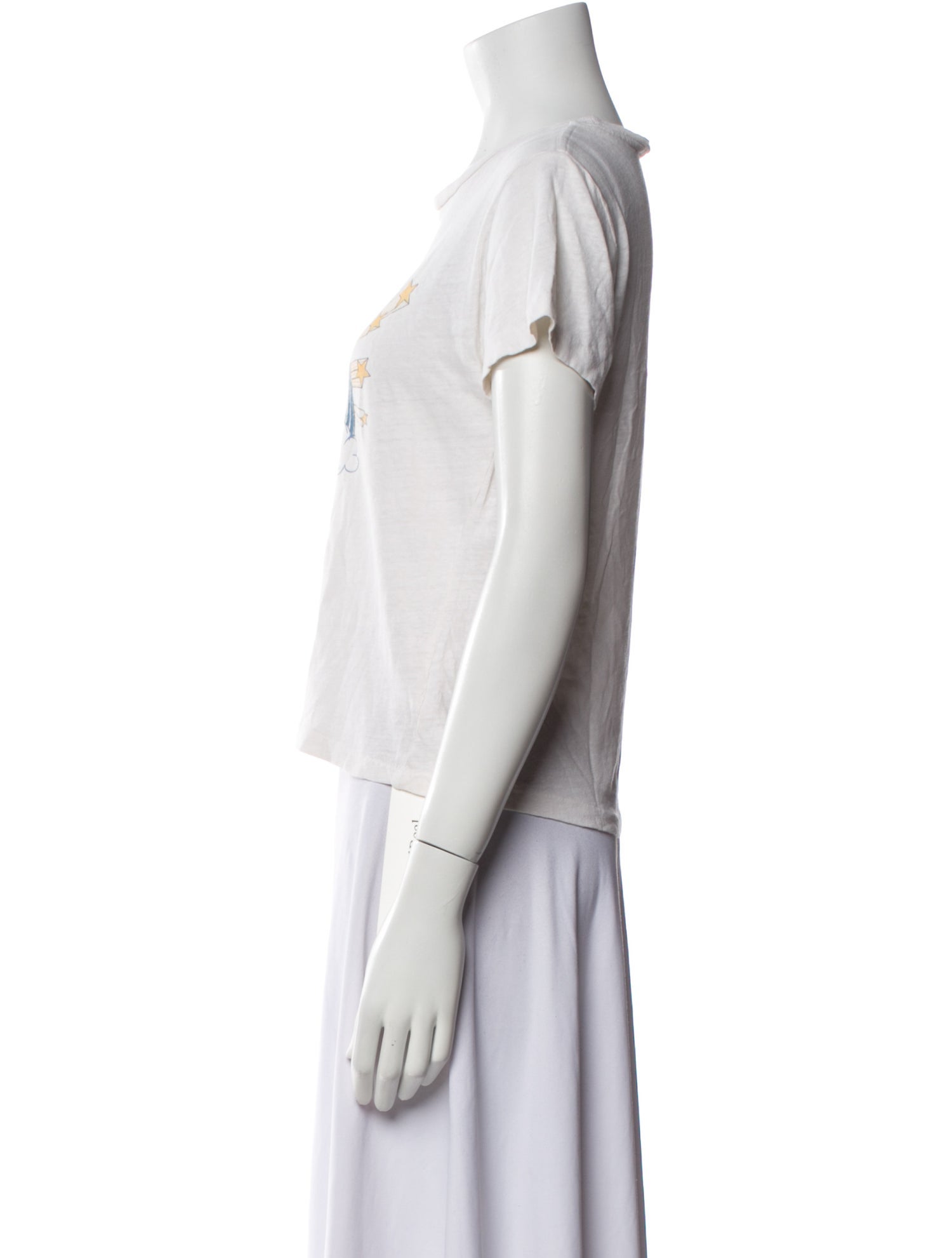 RE/DONE Graphic Print Crew Neck T-Shirt