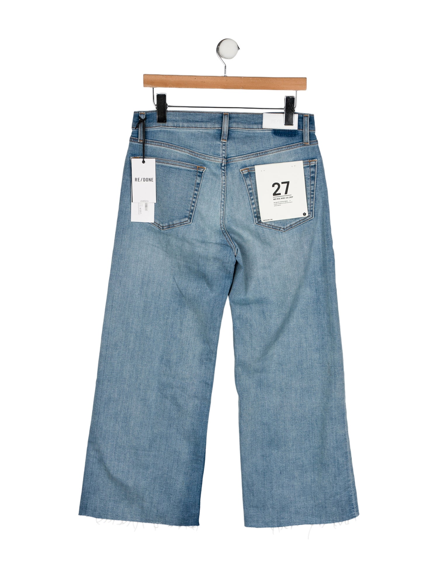 RE/DONE Mid-Rise Wide Leg Jeans w/ Tags