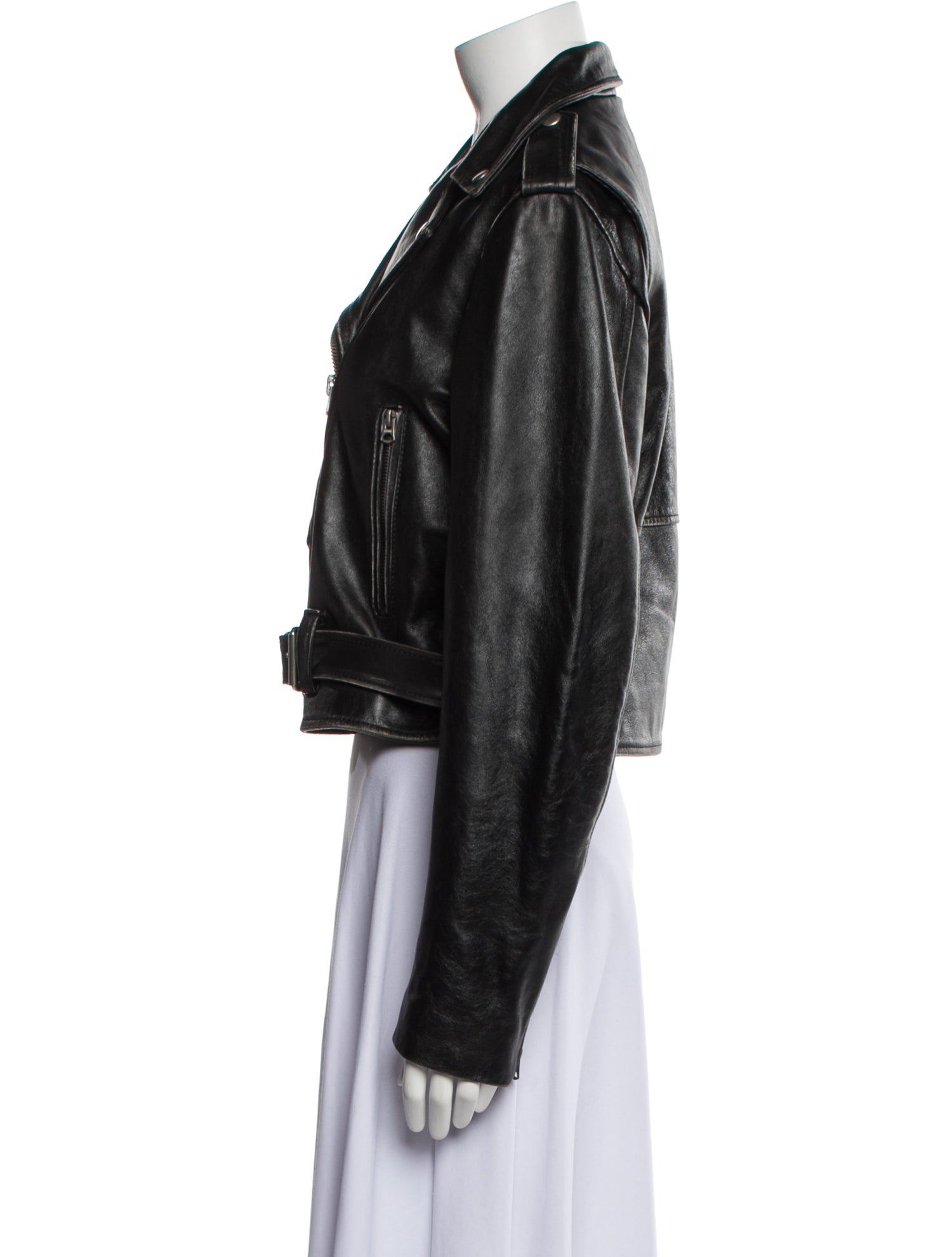 RE/DONE Leather Biker Jacket