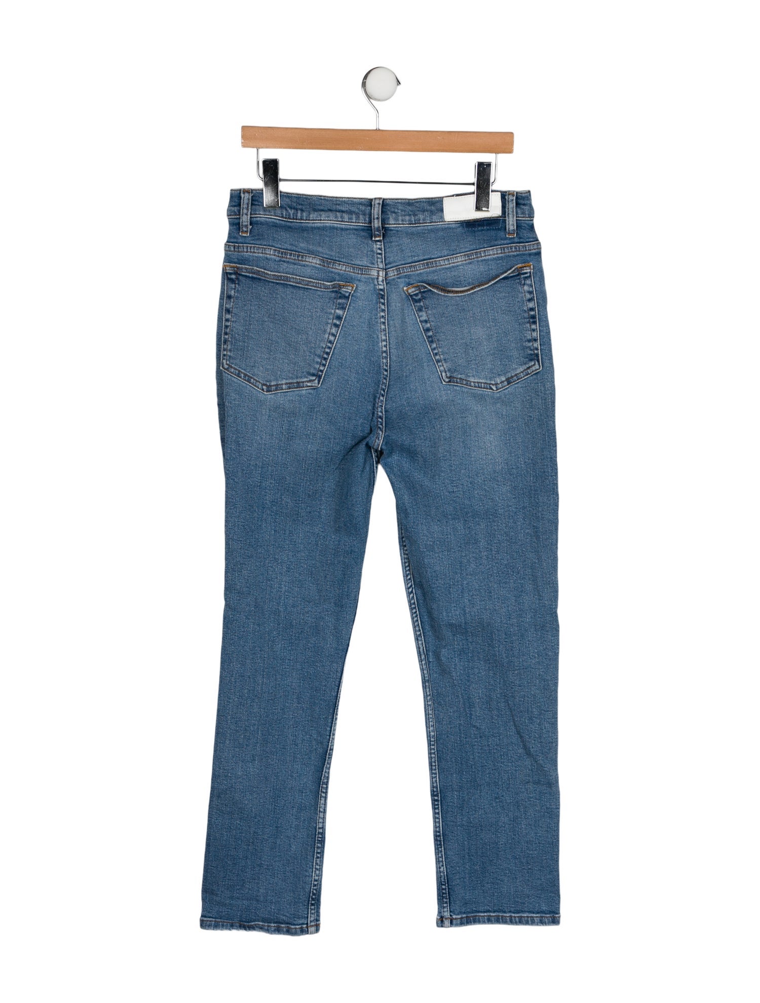 RE/DONE High-Rise Straight Leg Jeans