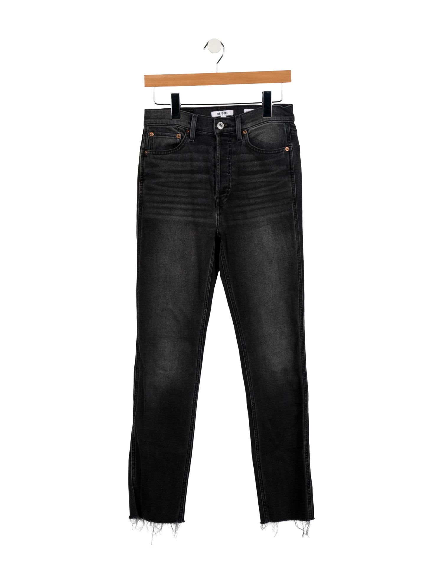 RE/DONE High-Rise Straight Leg Jeans