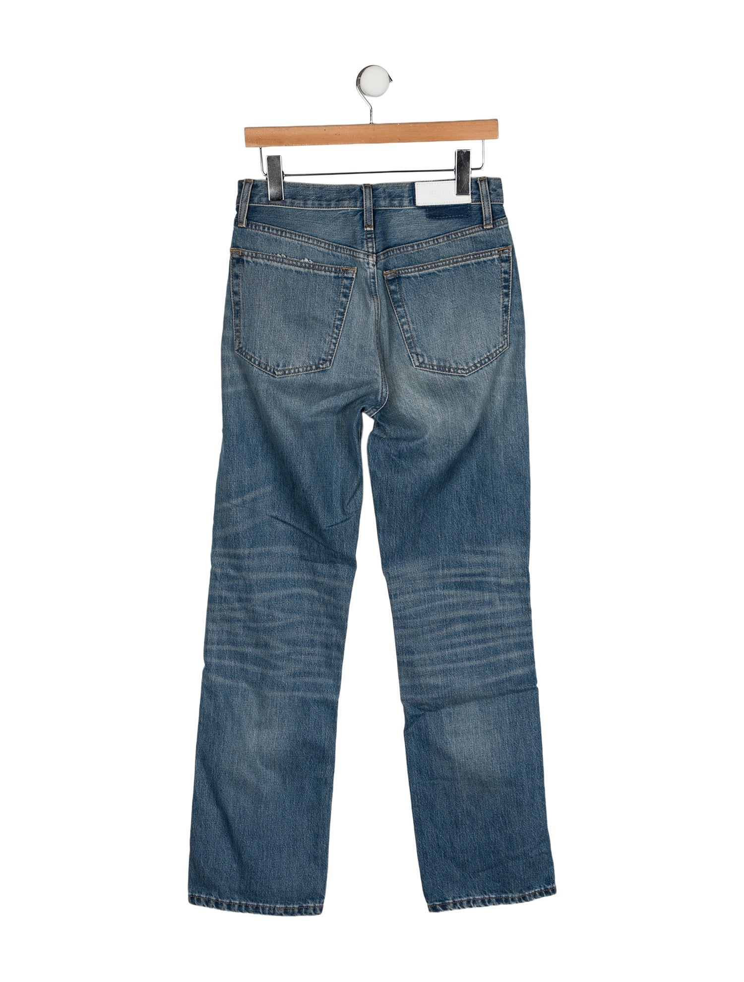 RE/DONE High-Rise Straight Leg Jeans