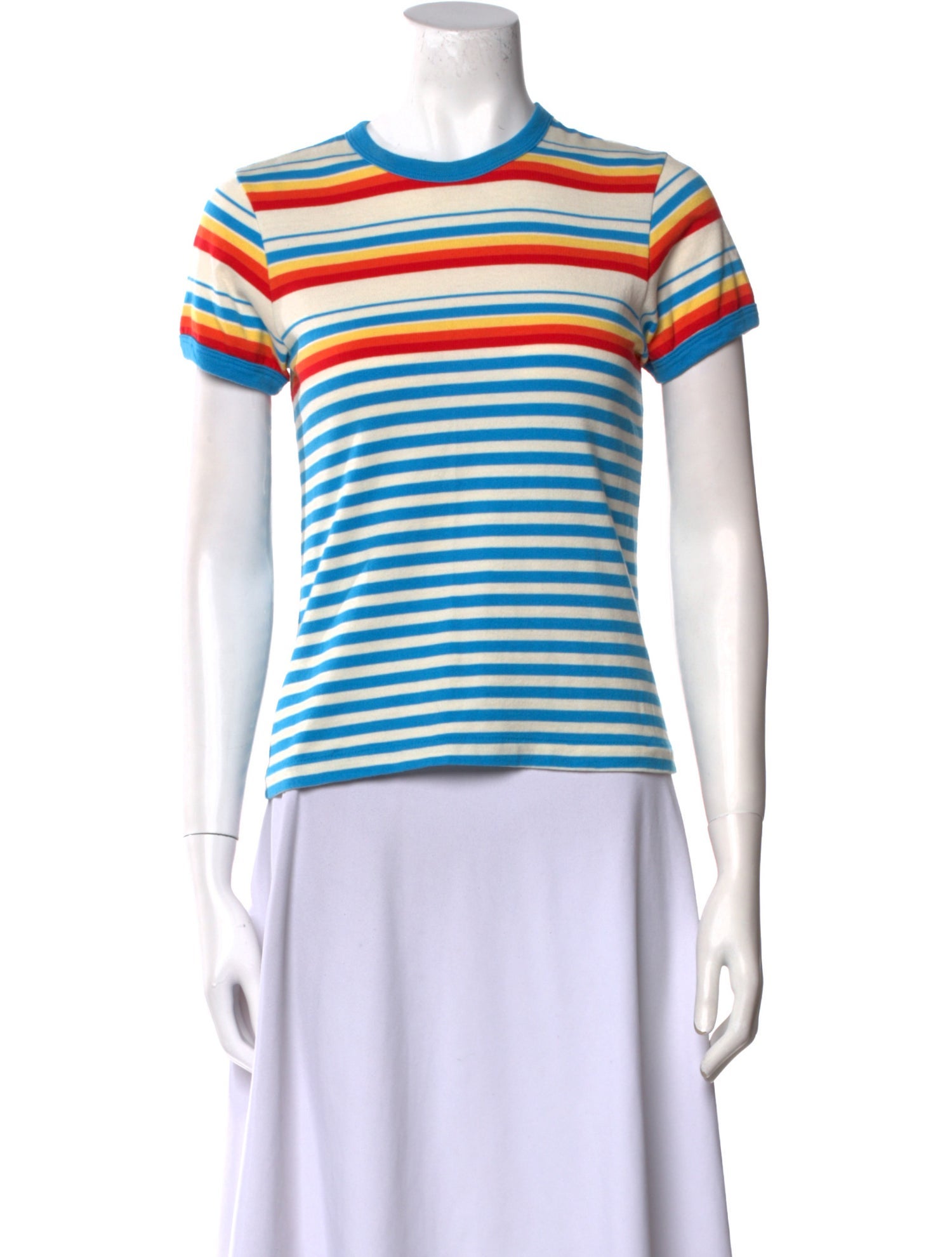 RE/DONE Striped Crew Neck T-Shirt