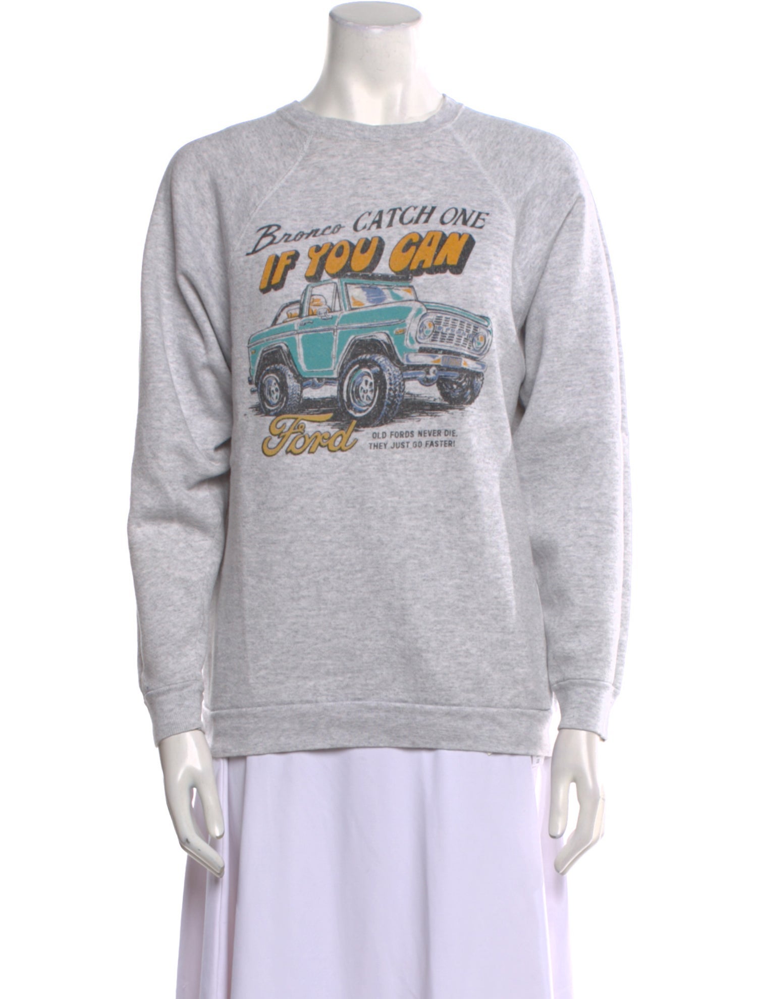 RE/DONE Graphic Print Crew Neck Sweatshirt