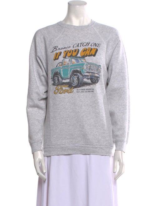 RE/DONE Graphic Print Crew Neck Sweatshirt