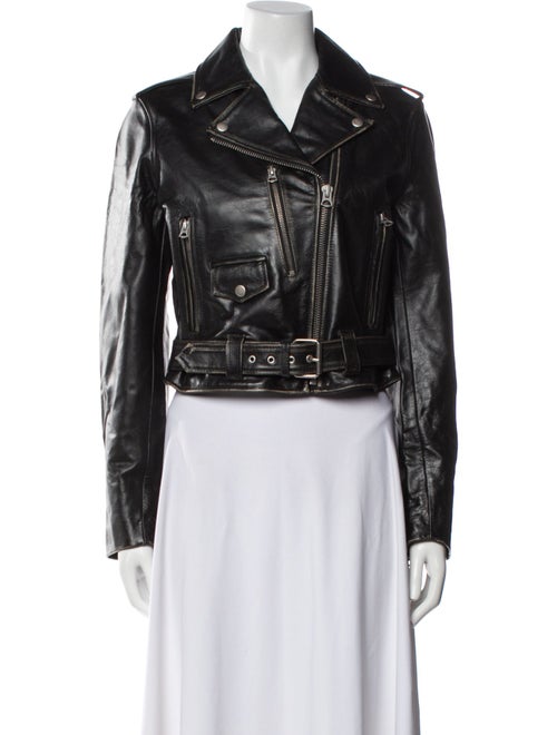 RE/DONE Leather Biker Jacket