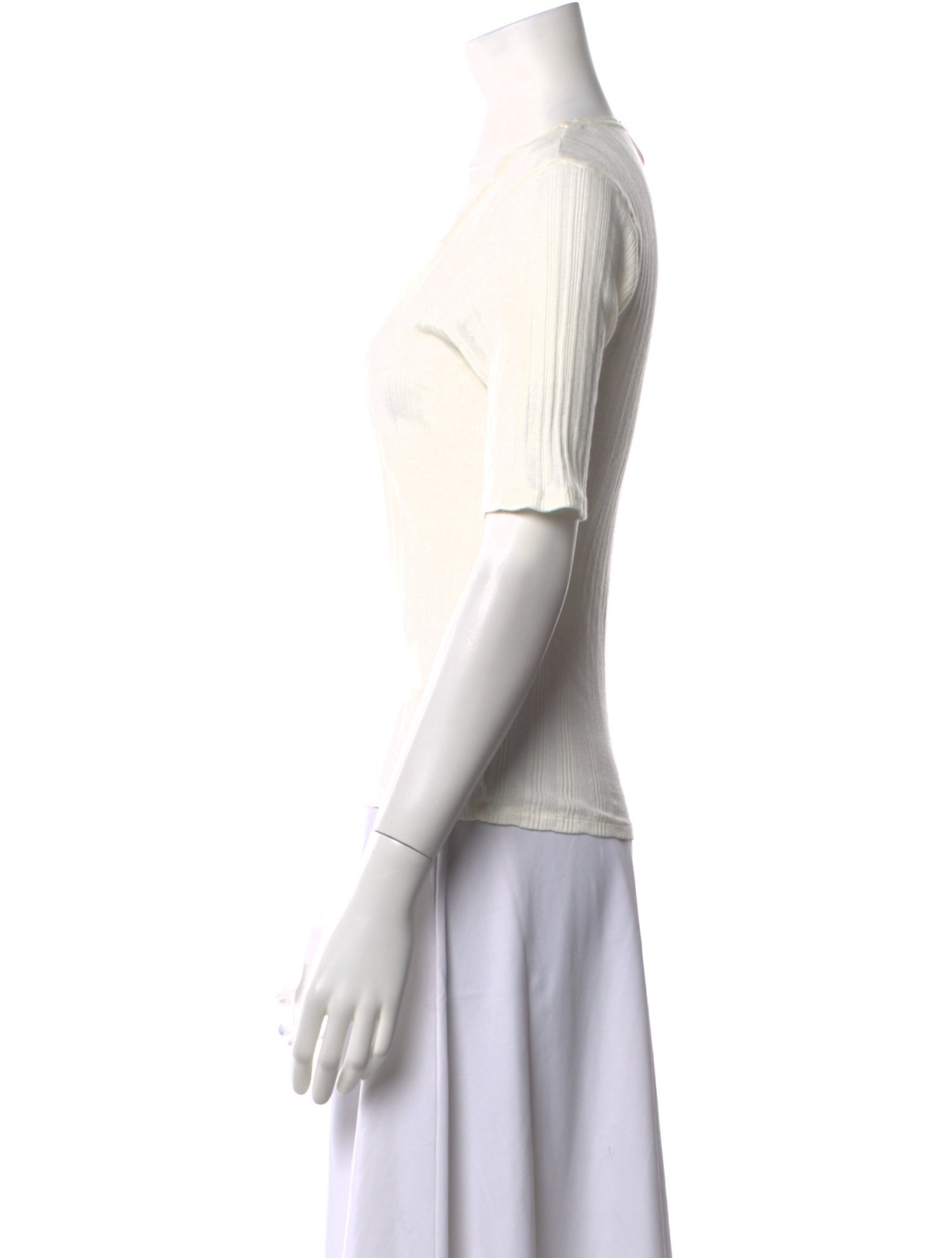 RE/DONE Square Neckline Short Sleeve Top