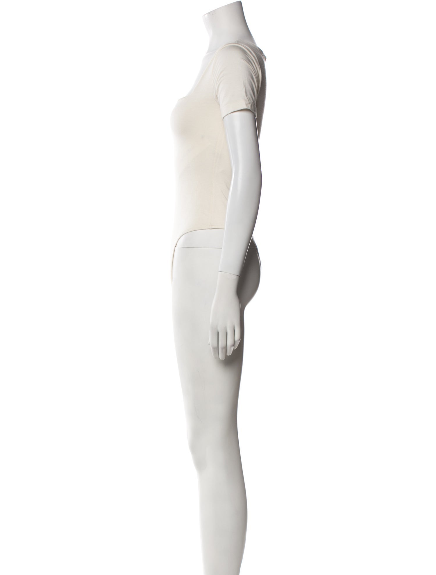 RE/DONE Square Neckline Short Sleeve Bodysuit