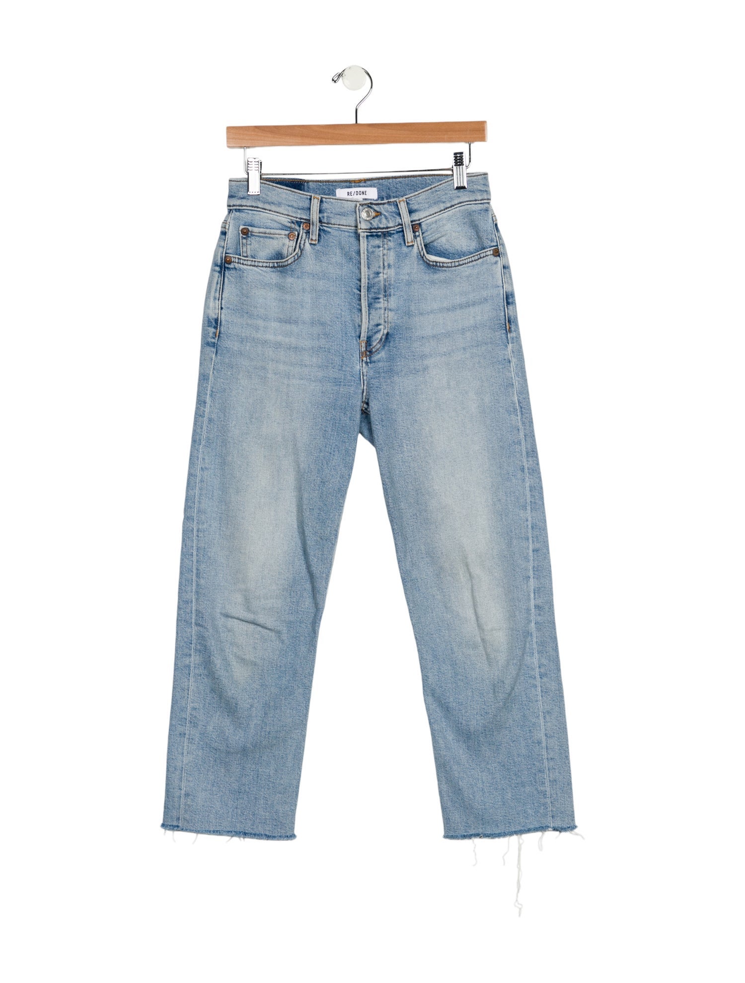 RE/DONE High-Rise Straight Leg Jeans