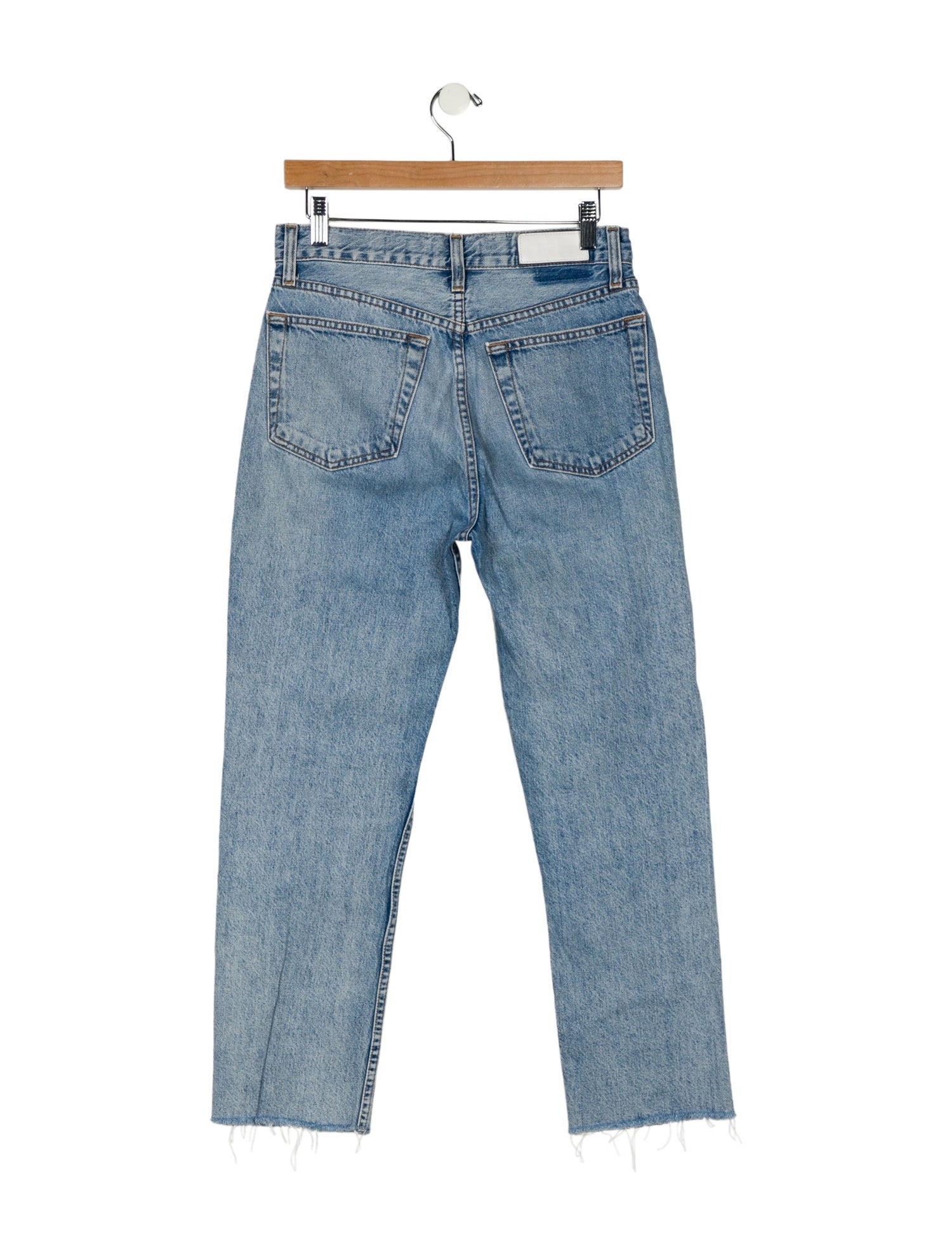 RE/DONE High-Rise Straight Leg Jeans