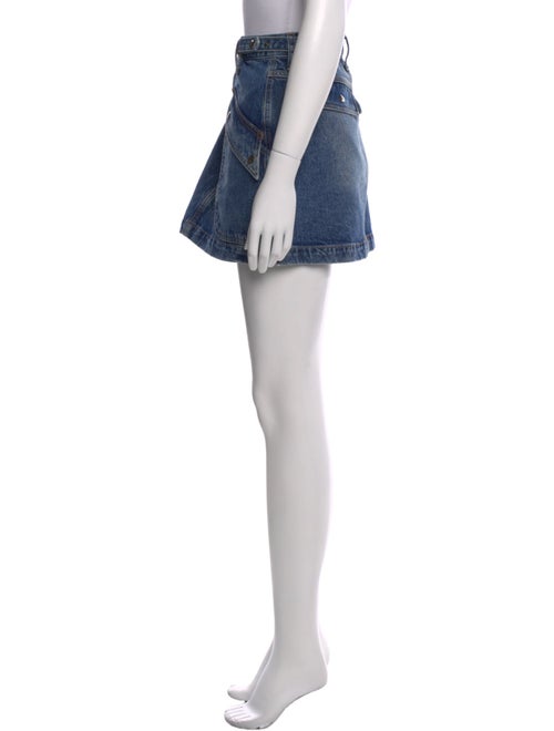 RE/DONE Raw-Edge Trim Mini Skirt